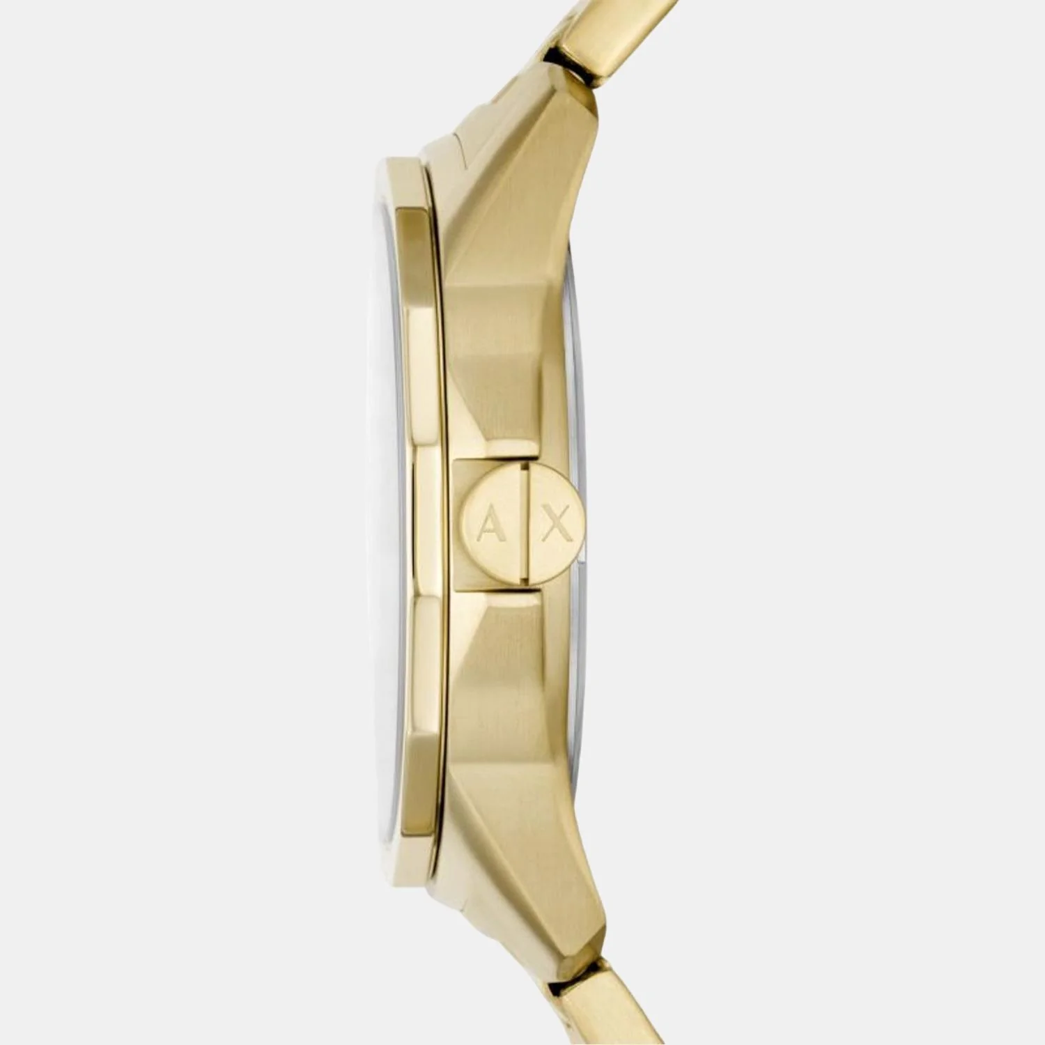 Men Quartz Gold Dial Analog Stainless Steel Watch AX1734 - Image 3