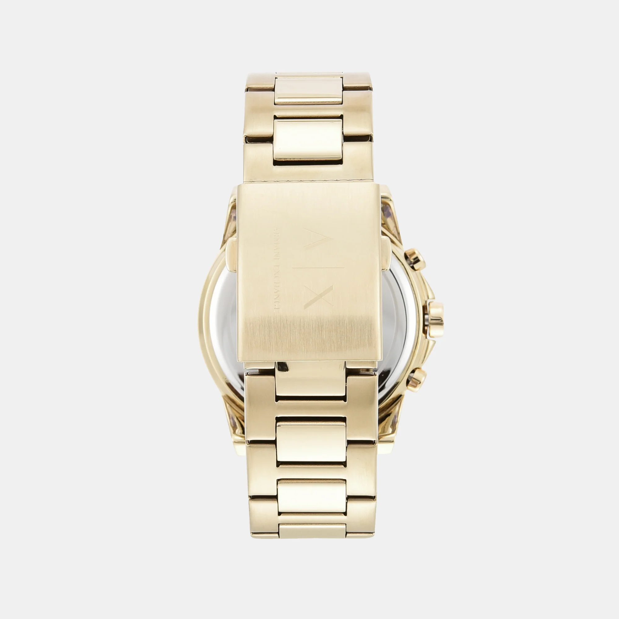 Men Quartz Gold Dial Chronograph Stainless Steel Watch AX2099 - Image 7