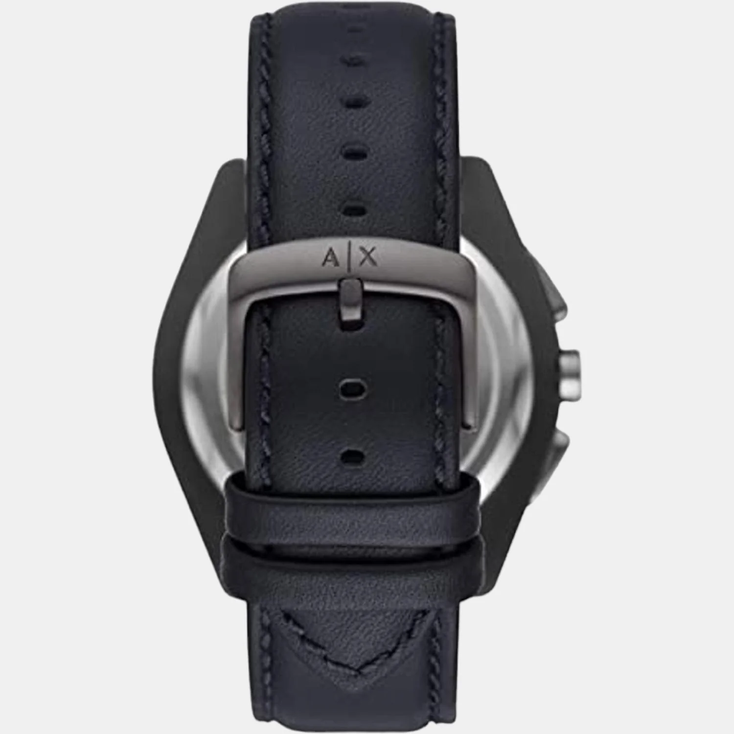 Men Quartz Grey Dial Chronograph Leather Watch AX2855 - Image 3