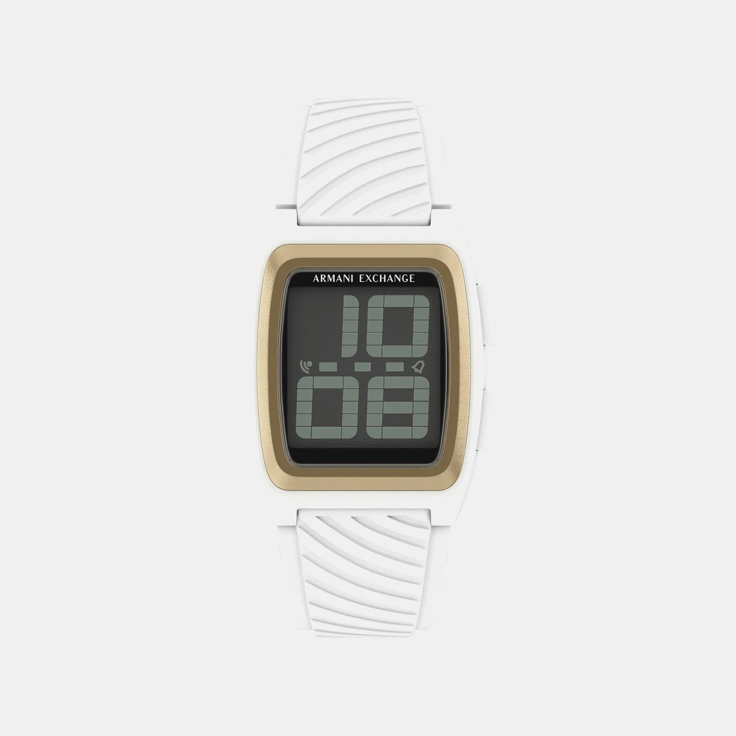 Men Quartz Grey Dial Digital Silicone Watch AX2968