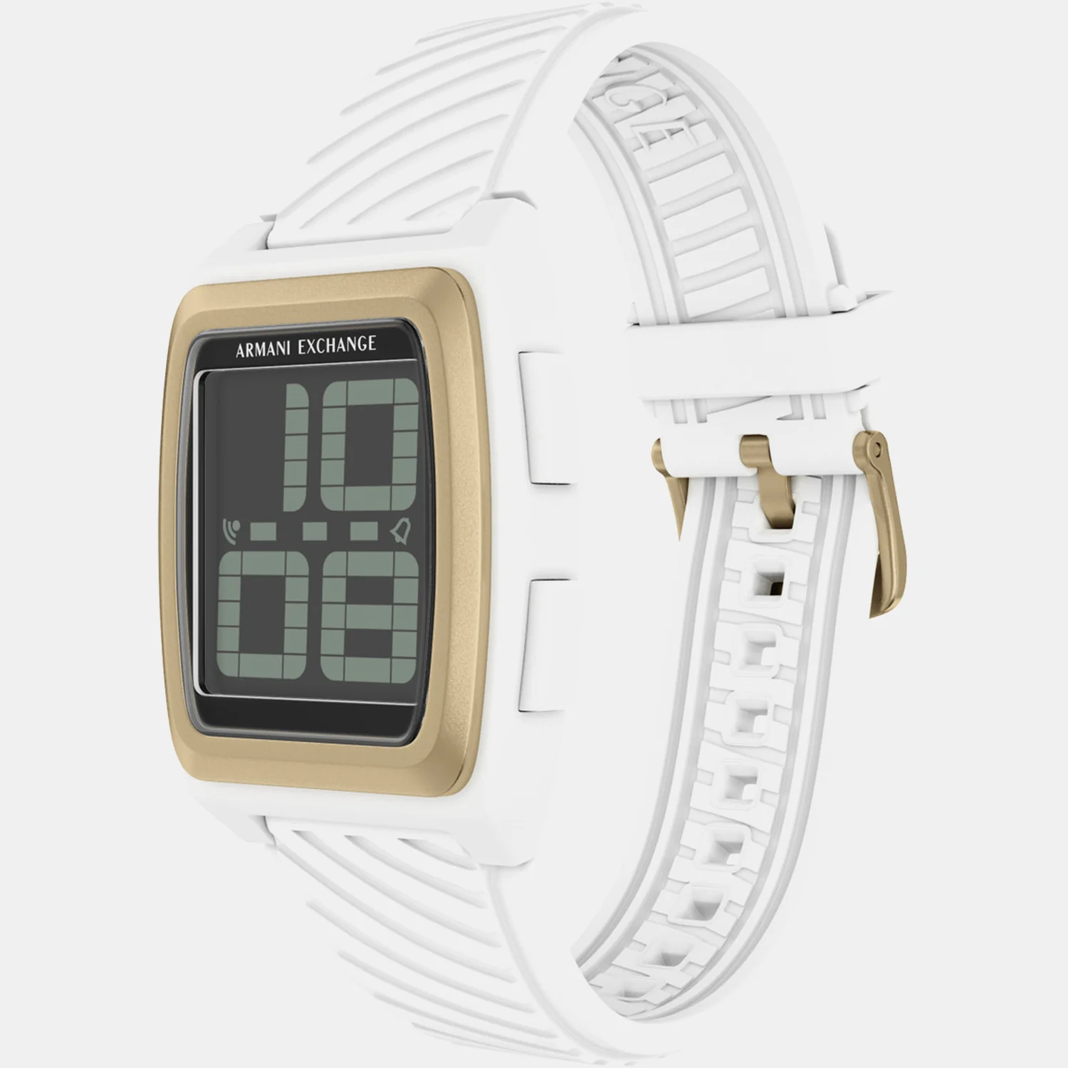 Men Quartz Grey Dial Digital Silicone Watch AX2968 - Image 3