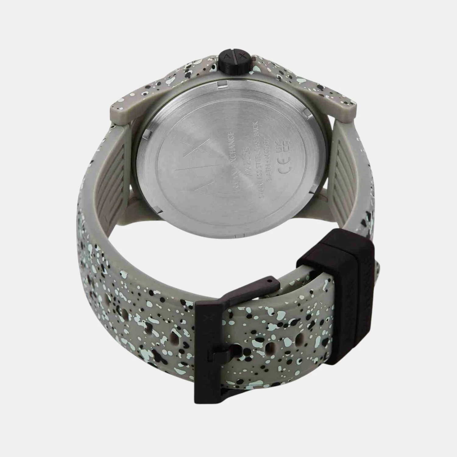 Na Men Quartz Green Dial Analog Silicone Watch AX2535 - Image 4