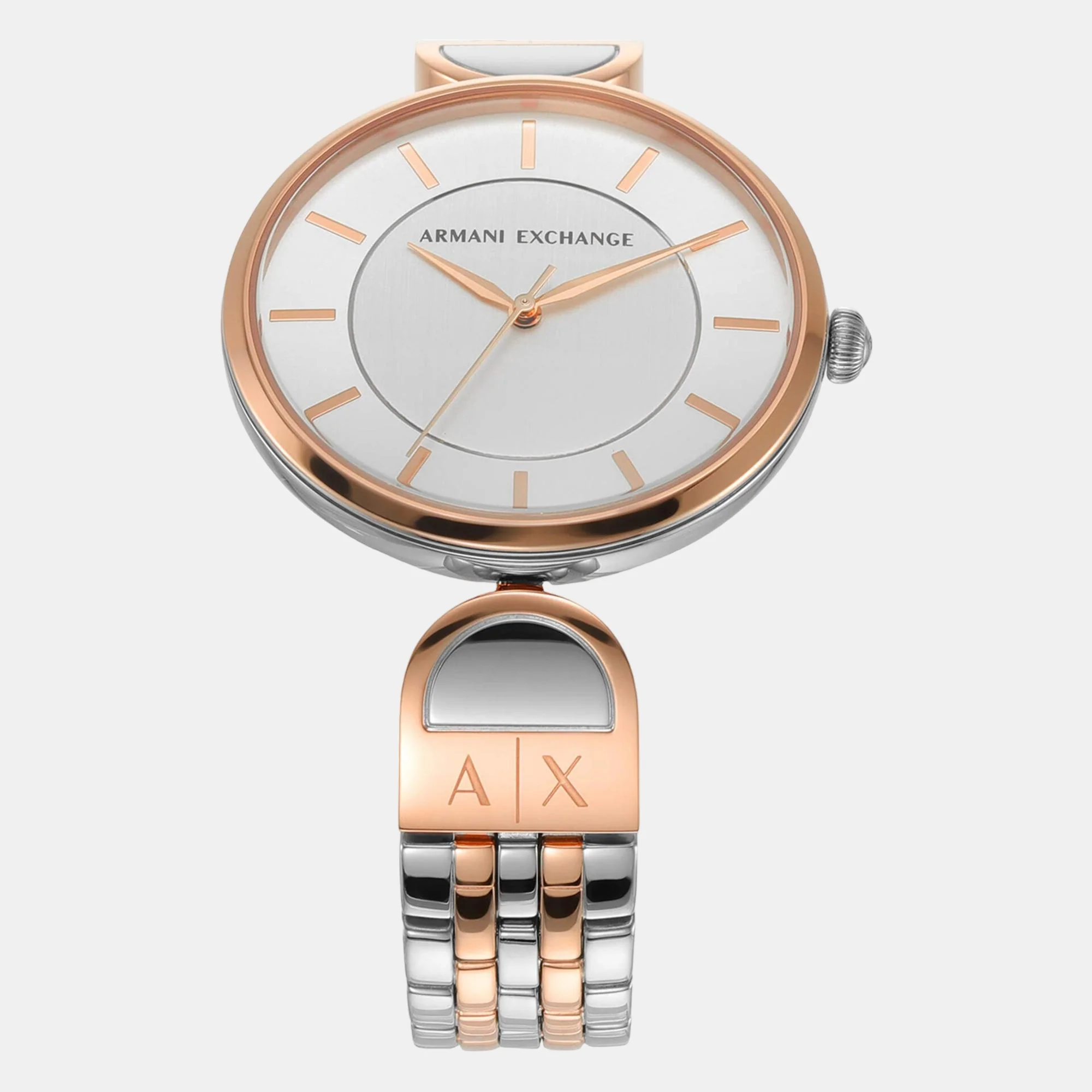 Na Women Quartz Two Tone Dial Analog Stainless Steel Watch AX5383 - Image 4