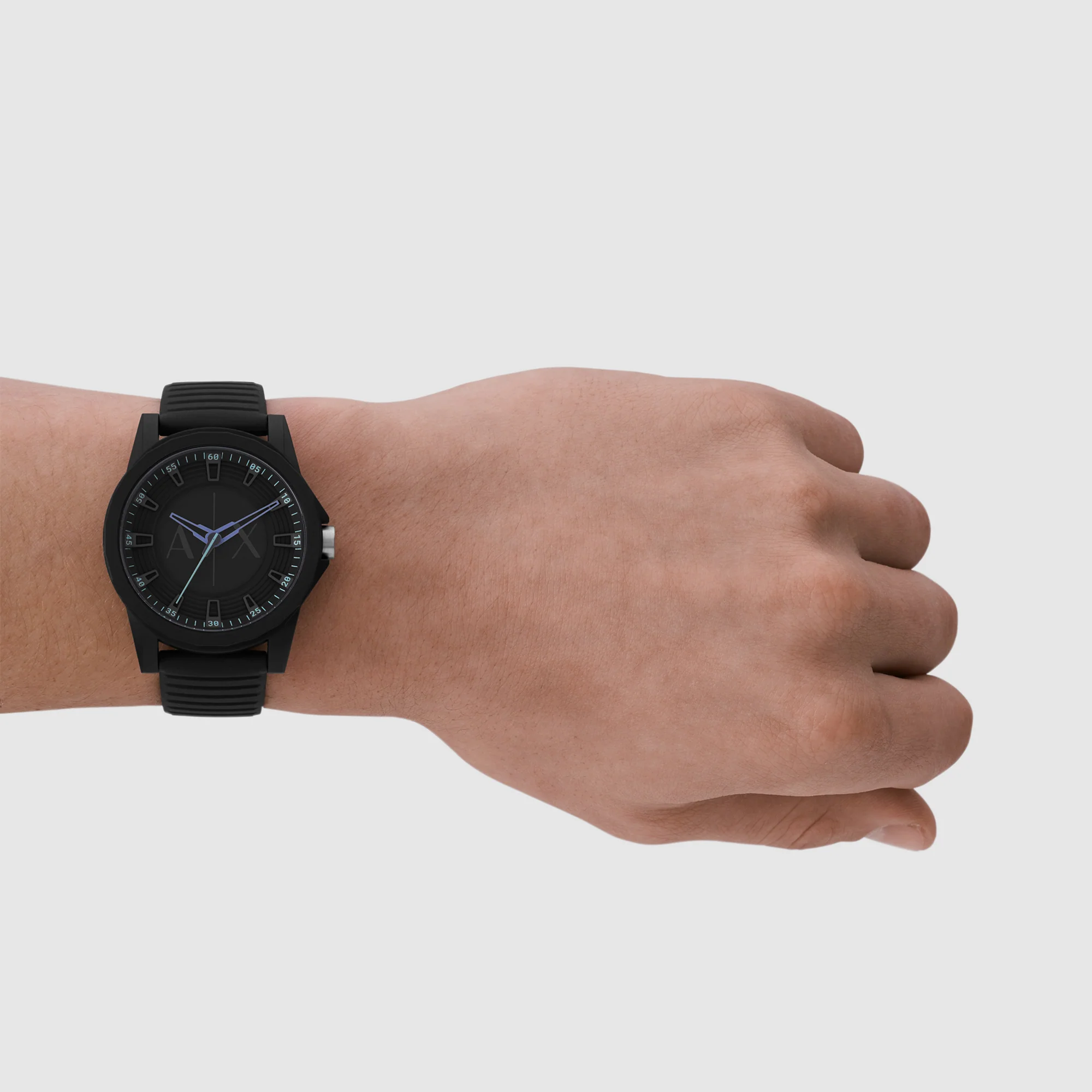 Outerbanks Men Quartz Black Dial Analog Silicone Watch AX2533 - Image 4