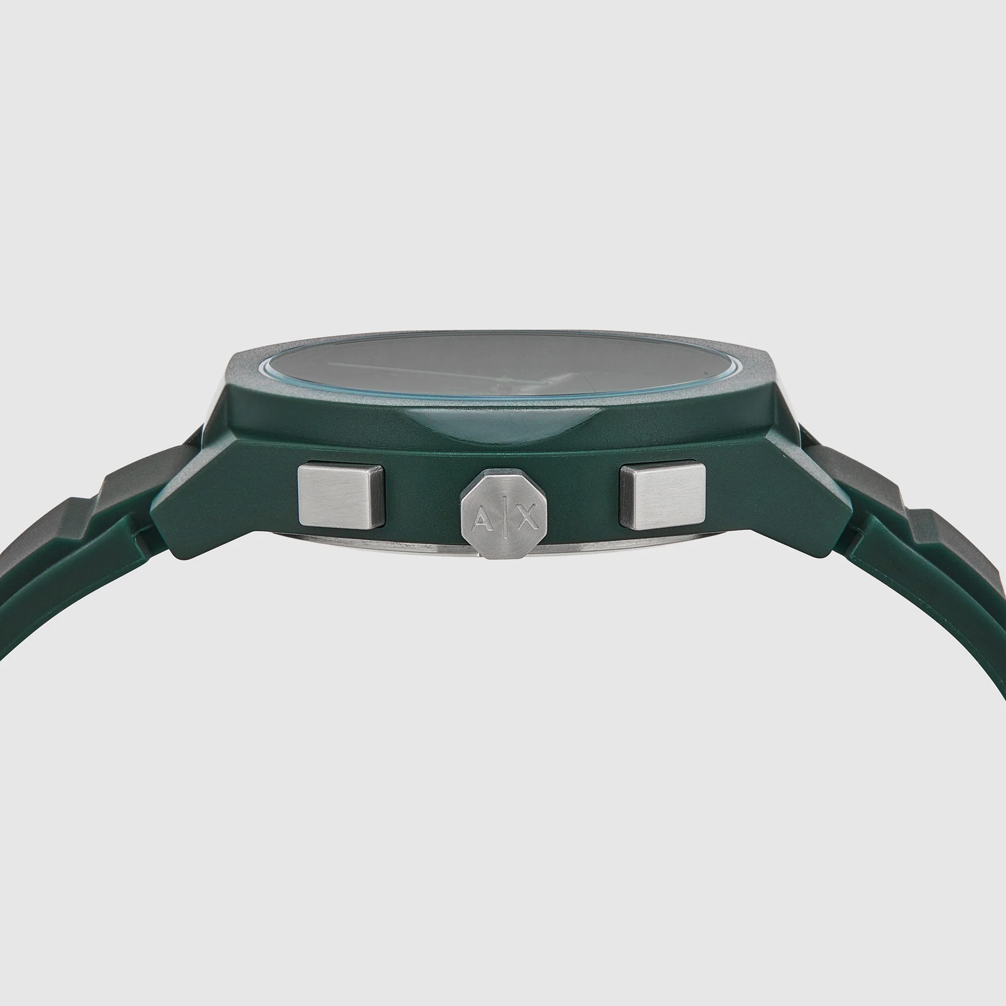Rafael Men Quartz Green Dial Chronograph Silicone Watch AX4163 - Image 2