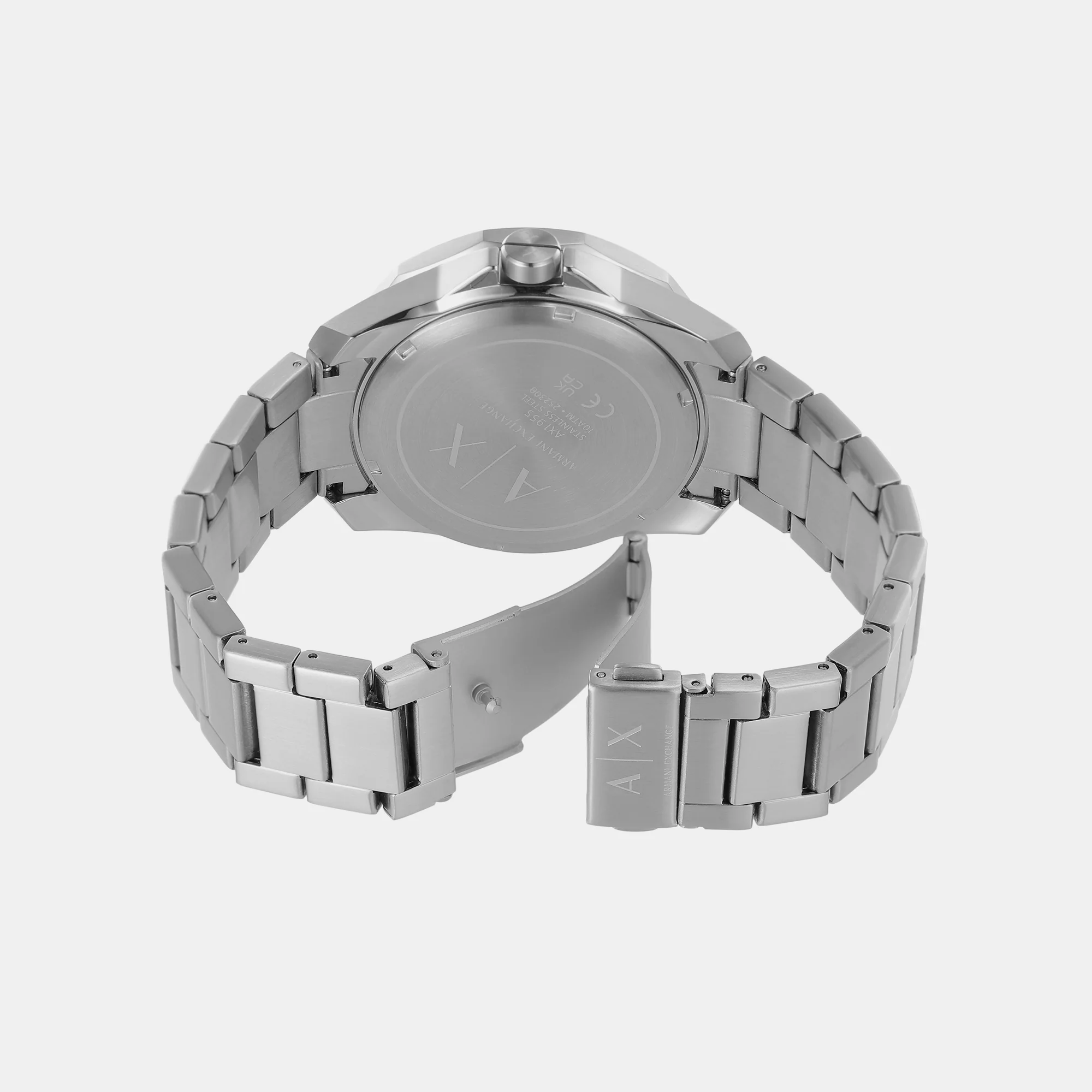 Spencer Men Quartz Black Dial Analog Stainless Steel Watch AX1955 - Image 5
