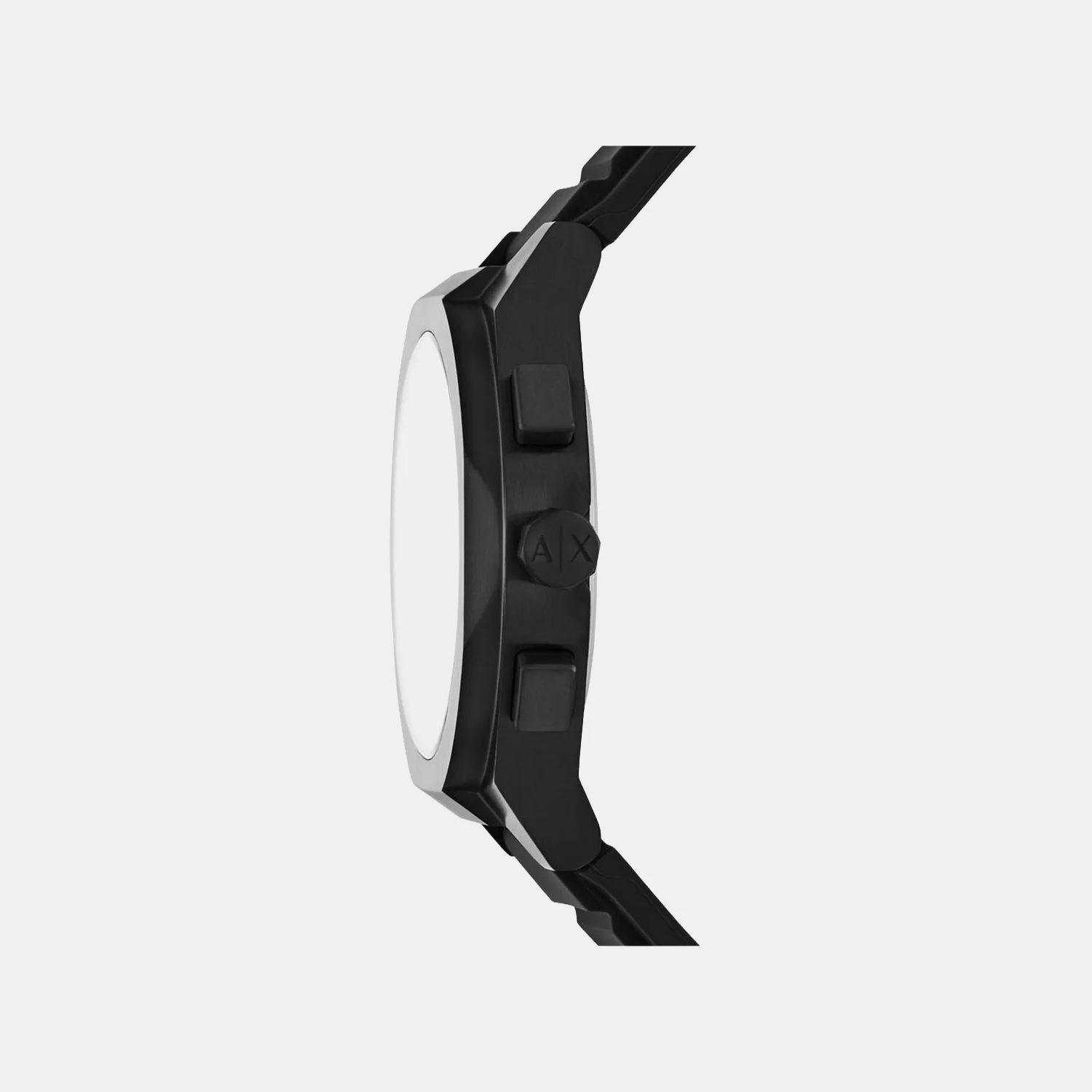 Sync Men Quartz Black Dial Chronograph Silicone Watch AX4198 - Image 2