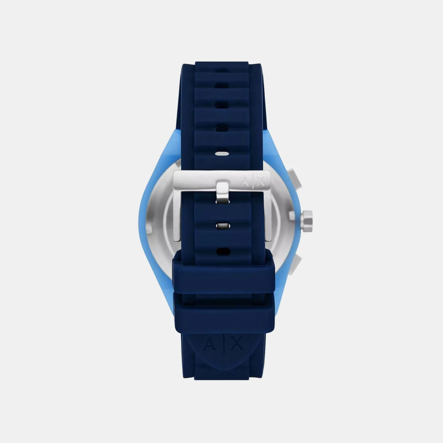 Sync Men Quartz Blue Dial Chronograph Silicone Watch AX4170 - Image 4