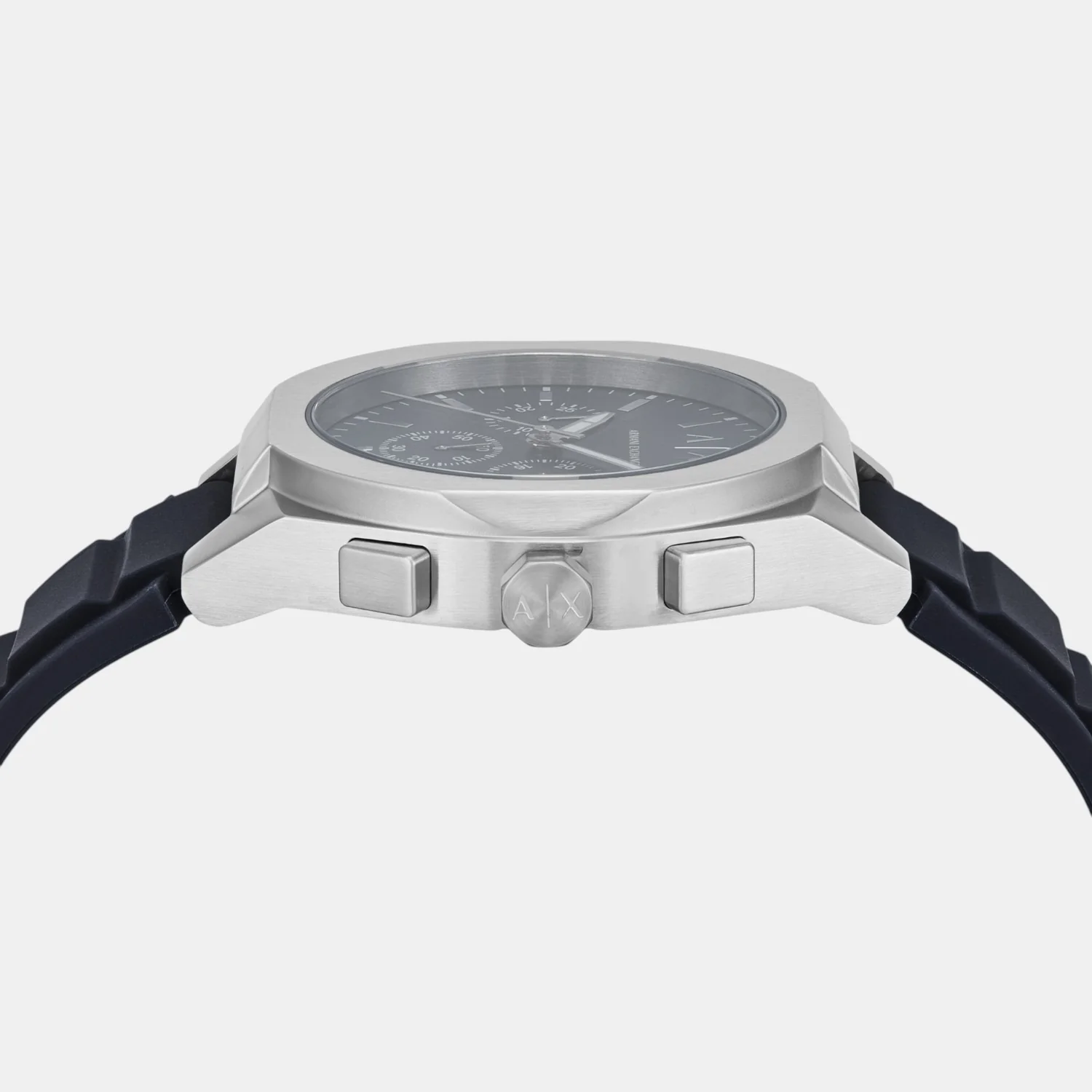 Sync Men Quartz Blue Dial Chronograph Silicone Watch AX4185 - Image 4