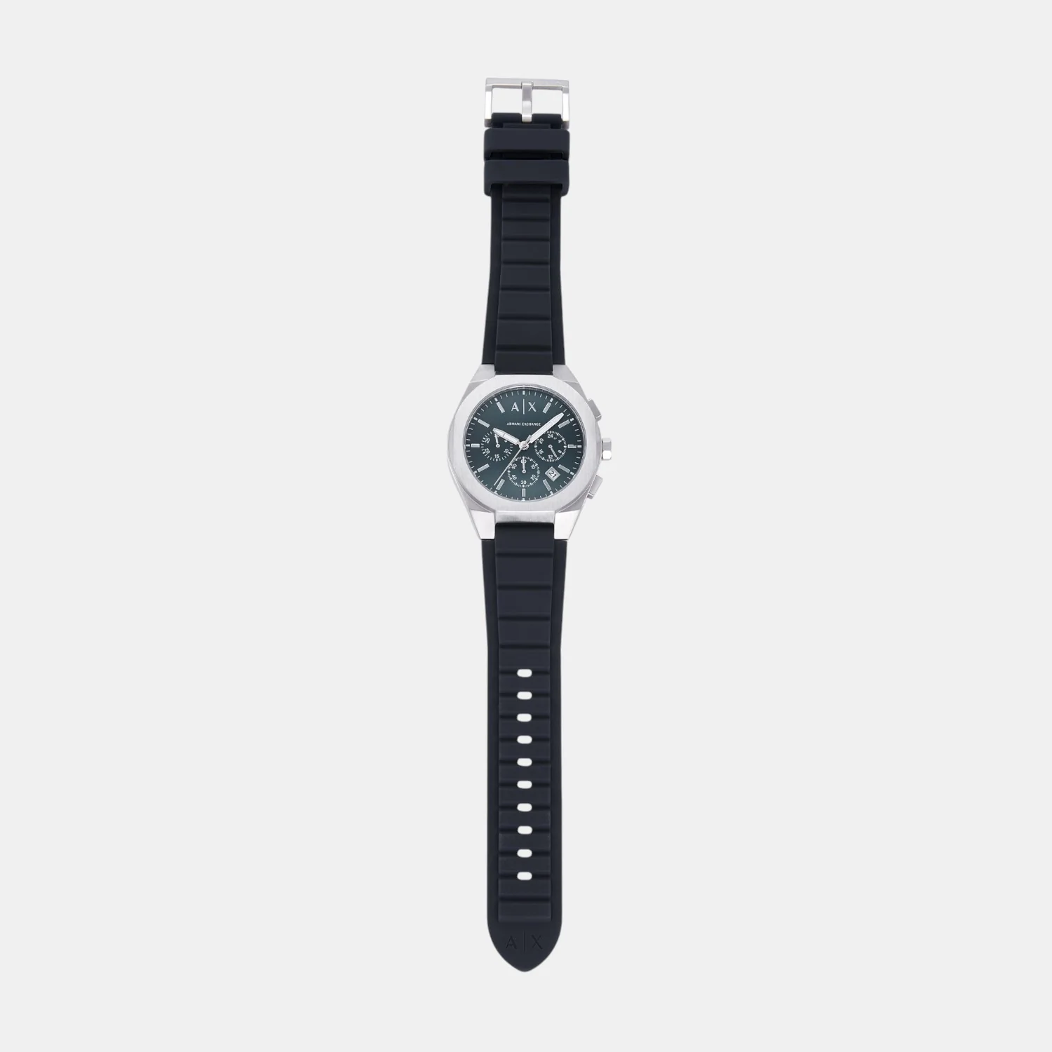 Sync Men Quartz Blue Dial Chronograph Silicone Watch AX4185 - Image 7
