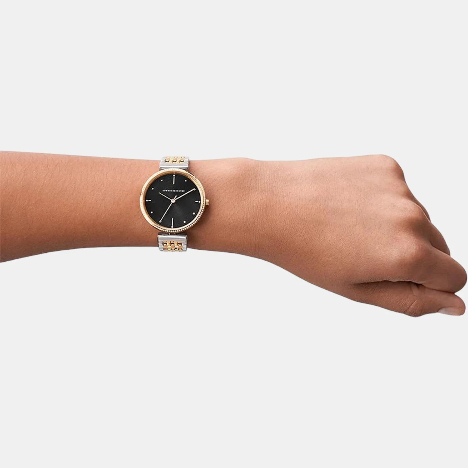 Women Quartz Black Dial Analog Stainless Steel Watch AX5911 - Image 4
