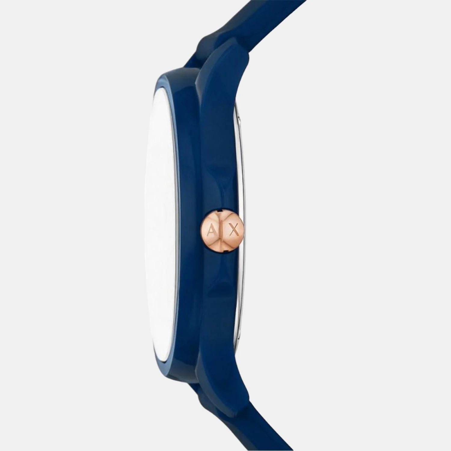 Women Quartz Blue Dial Analog Silicone Watch AX5266 - Image 2