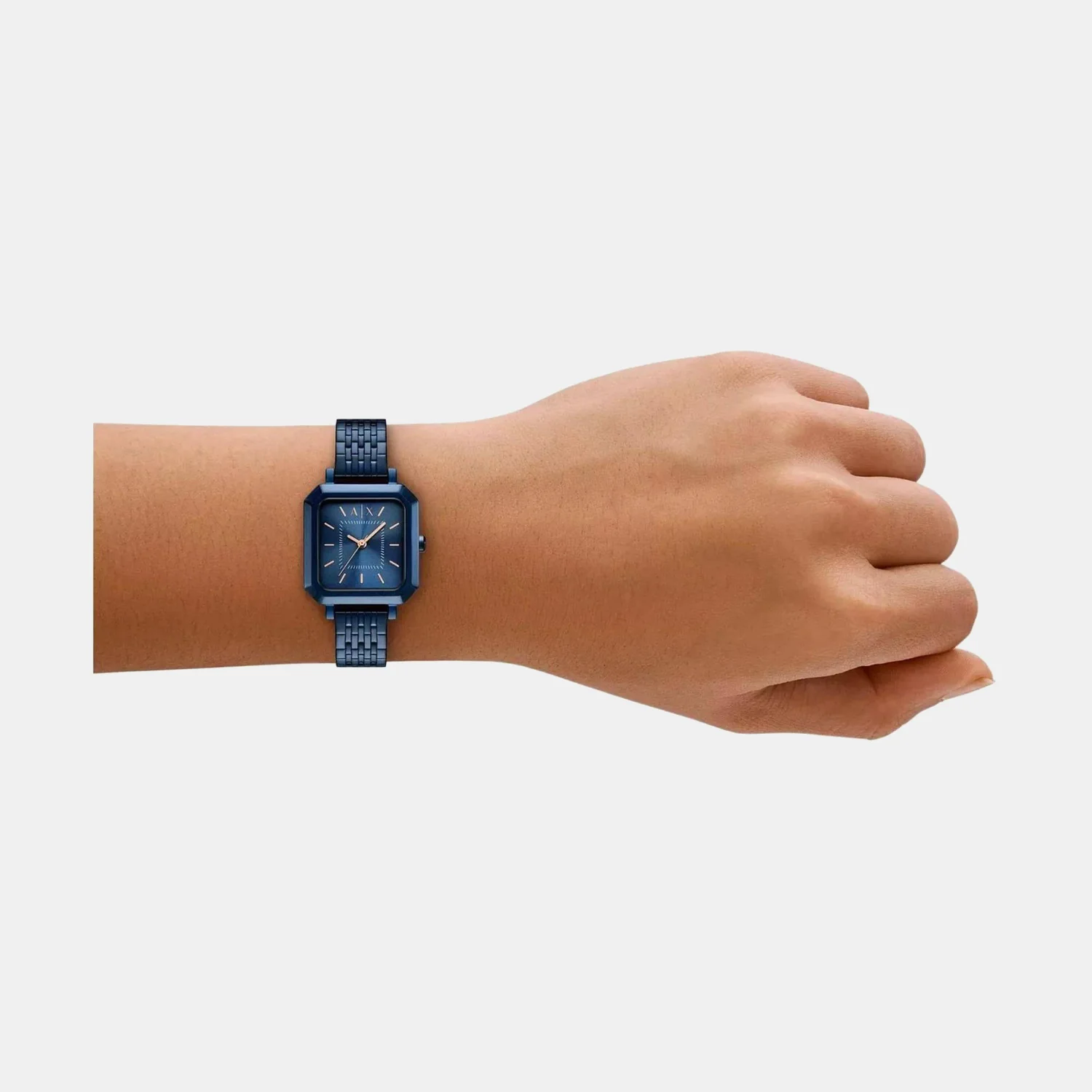 Women Quartz Blue Dial Analog Stainless Steel Watch AX5730 - Image 6