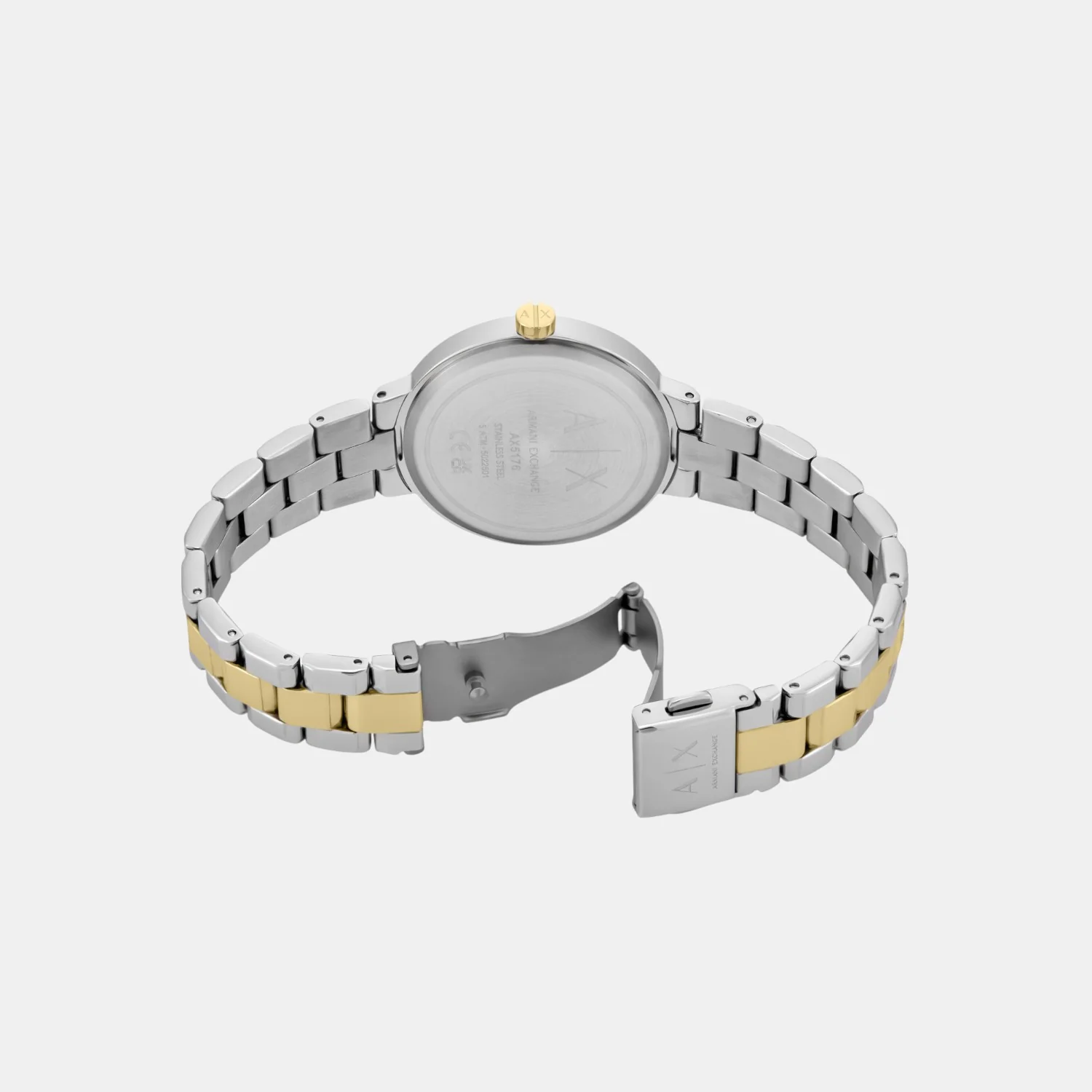 Women Quartz Green Dial Analog Stainless Steel Watch AX5176 - Image 6