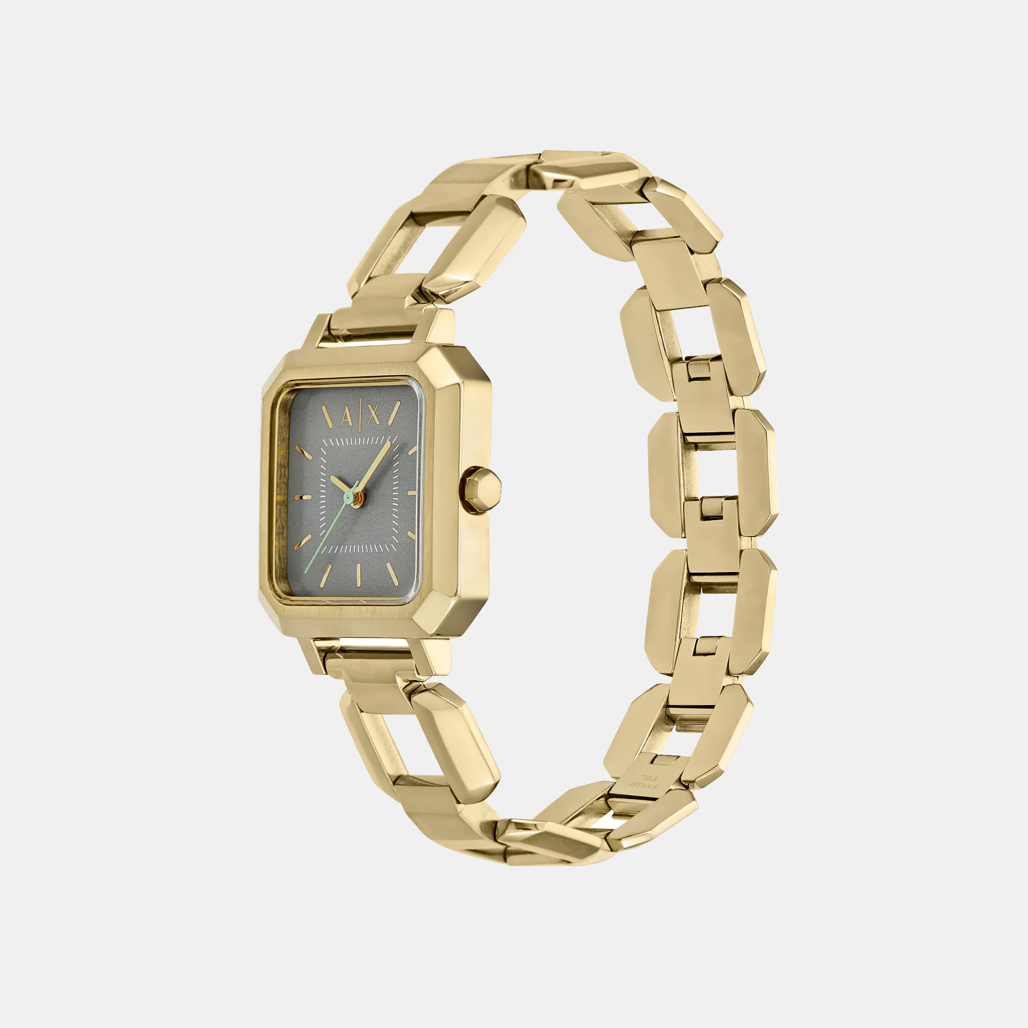 Women Quartz Grey Dial Analog Stainless Steel Watch AX5726 - Image 3