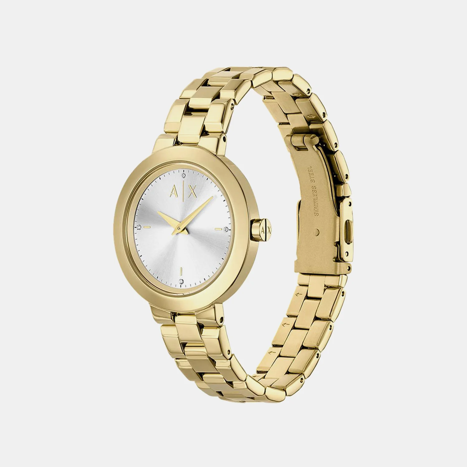 Women Quartz Silver Dial Analog Stainless Steel Watch AX5180 - Image 5