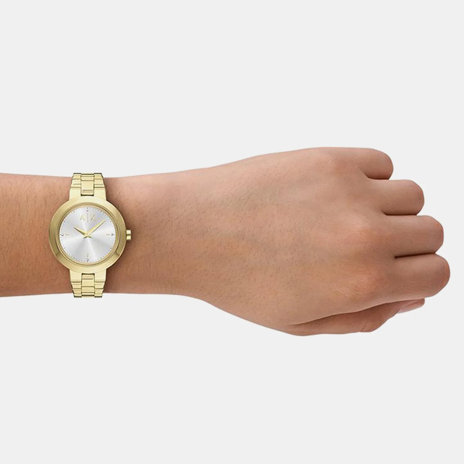 Women Quartz Silver Dial Analog Stainless Steel Watch AX5180 - Image 6
