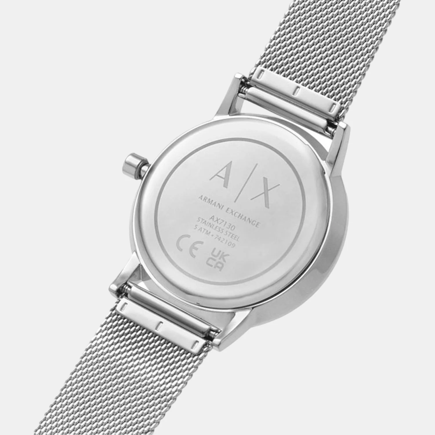 Women Quartz Silver Dial Analog Stainless Steel Watch AX7130SET - Image 5