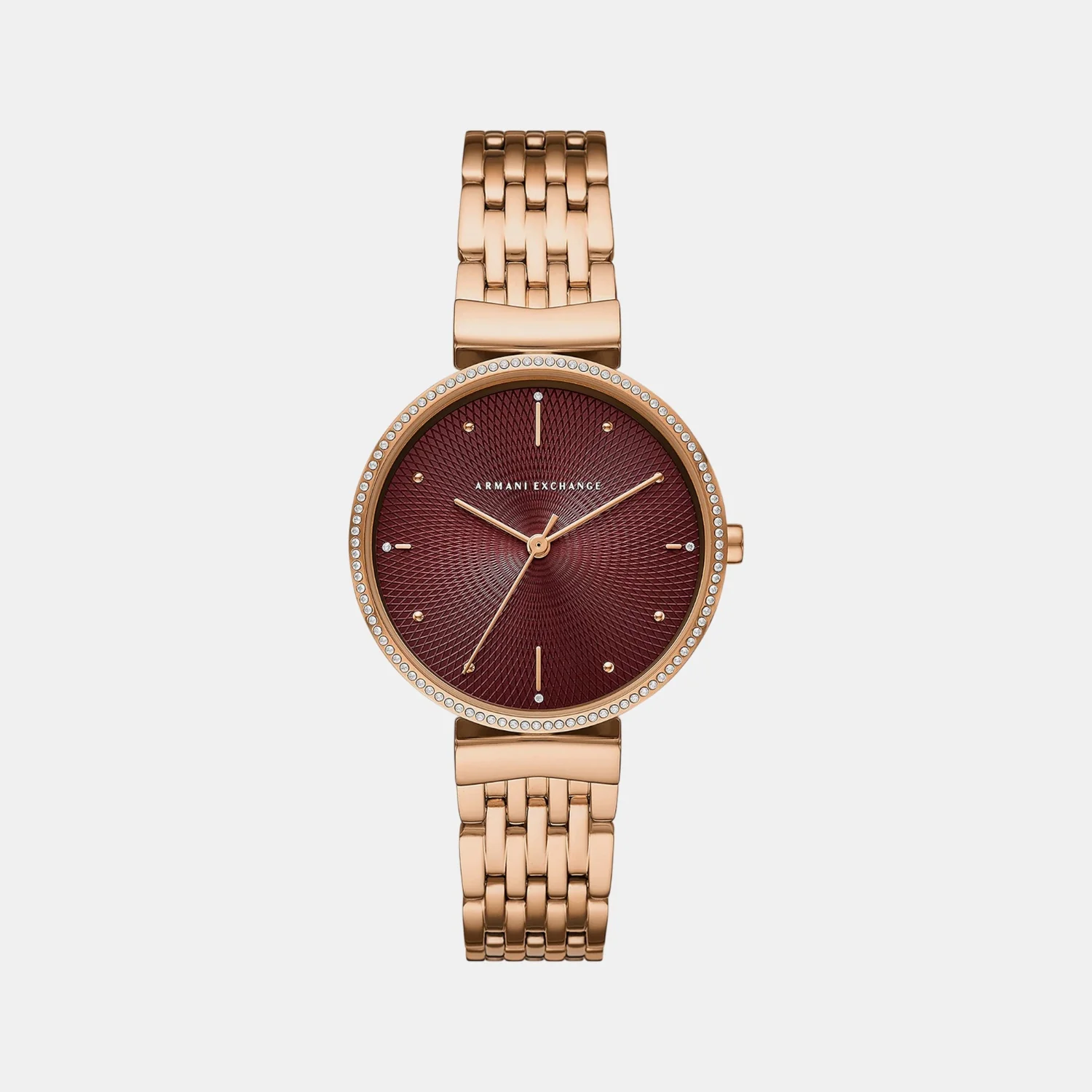 Zoe Women Quartz Red Dial Analog Stainless Steel Watch AX5912