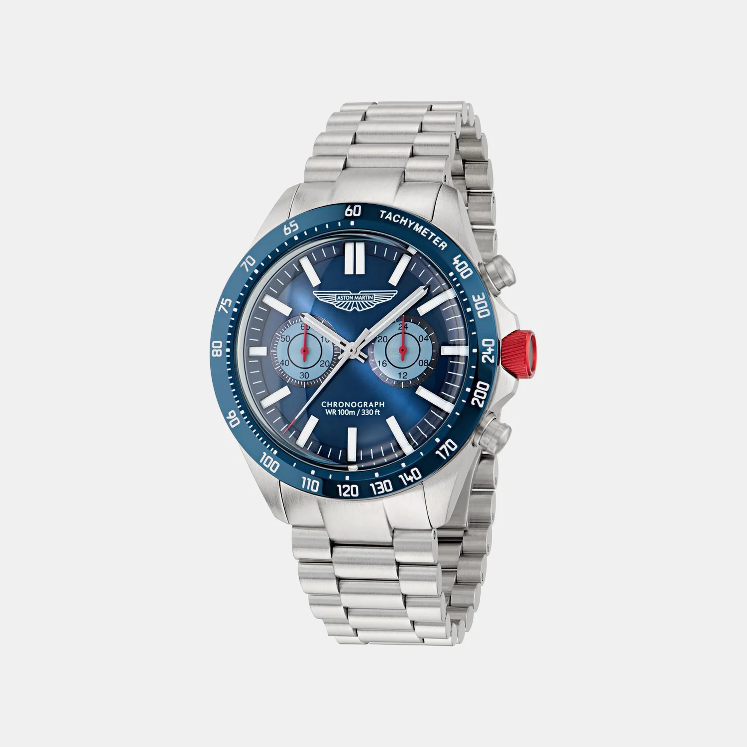 Aml Icon Men Quartz Blue Dial Chronograph Stainless Steel Watch MTIS1F5033E - Image 4