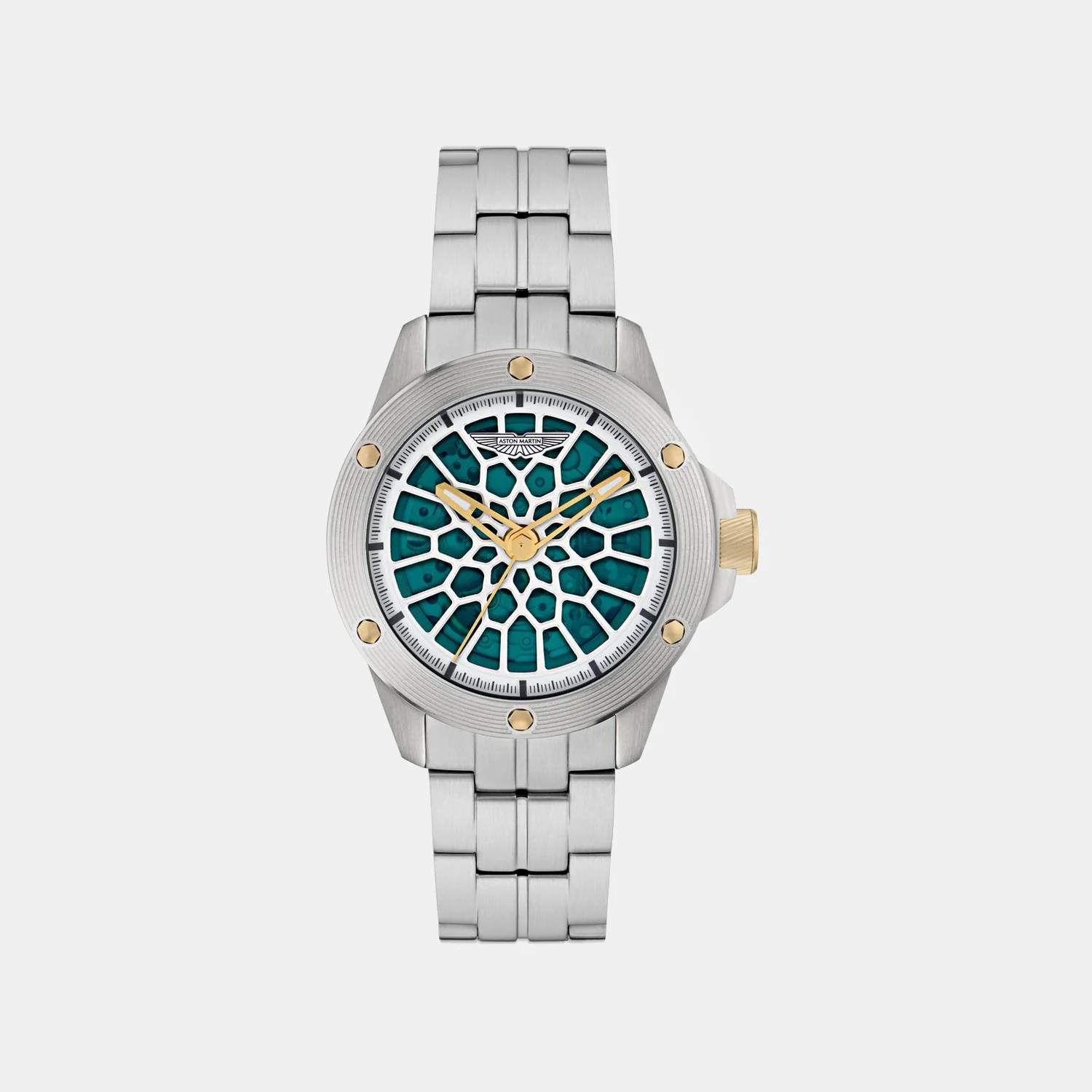 Aml Thrill Men Automatic Green Dial Analog Titanium Watch MTRR1F5053E