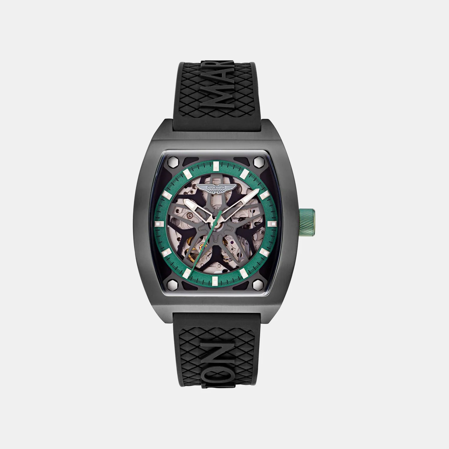 Aml Thrill Men Automatic Grey Dial Analog Silicone Watch MTRT1F5023E