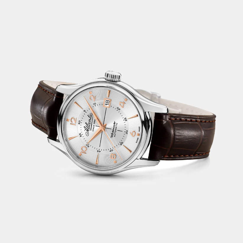 Men Automatic Silver Dial Analog Leather Watch 55750.41.25R - Image 3