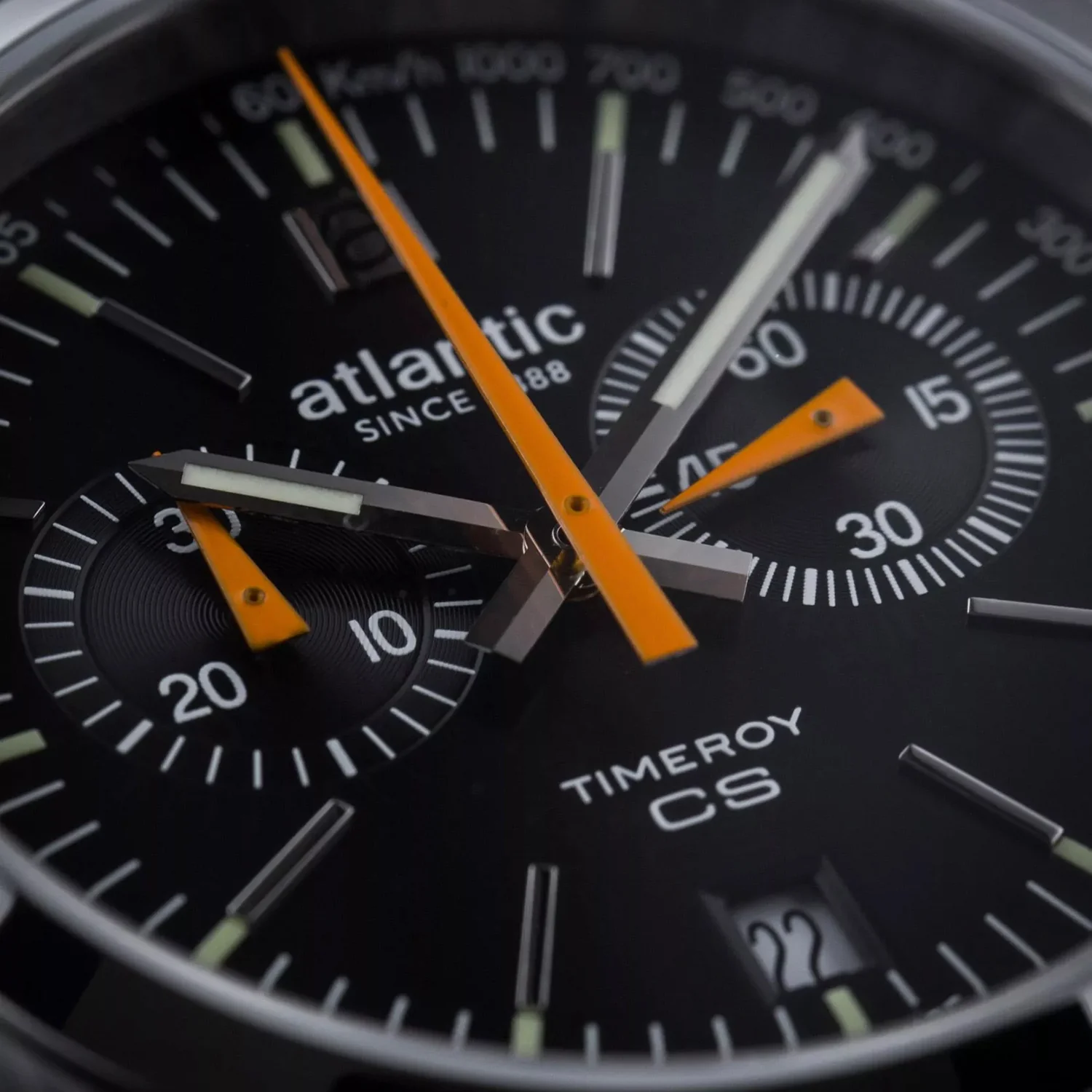 Men Quartz Black Dial Chronograph Leather Watch 70462.41.69 - Image 5