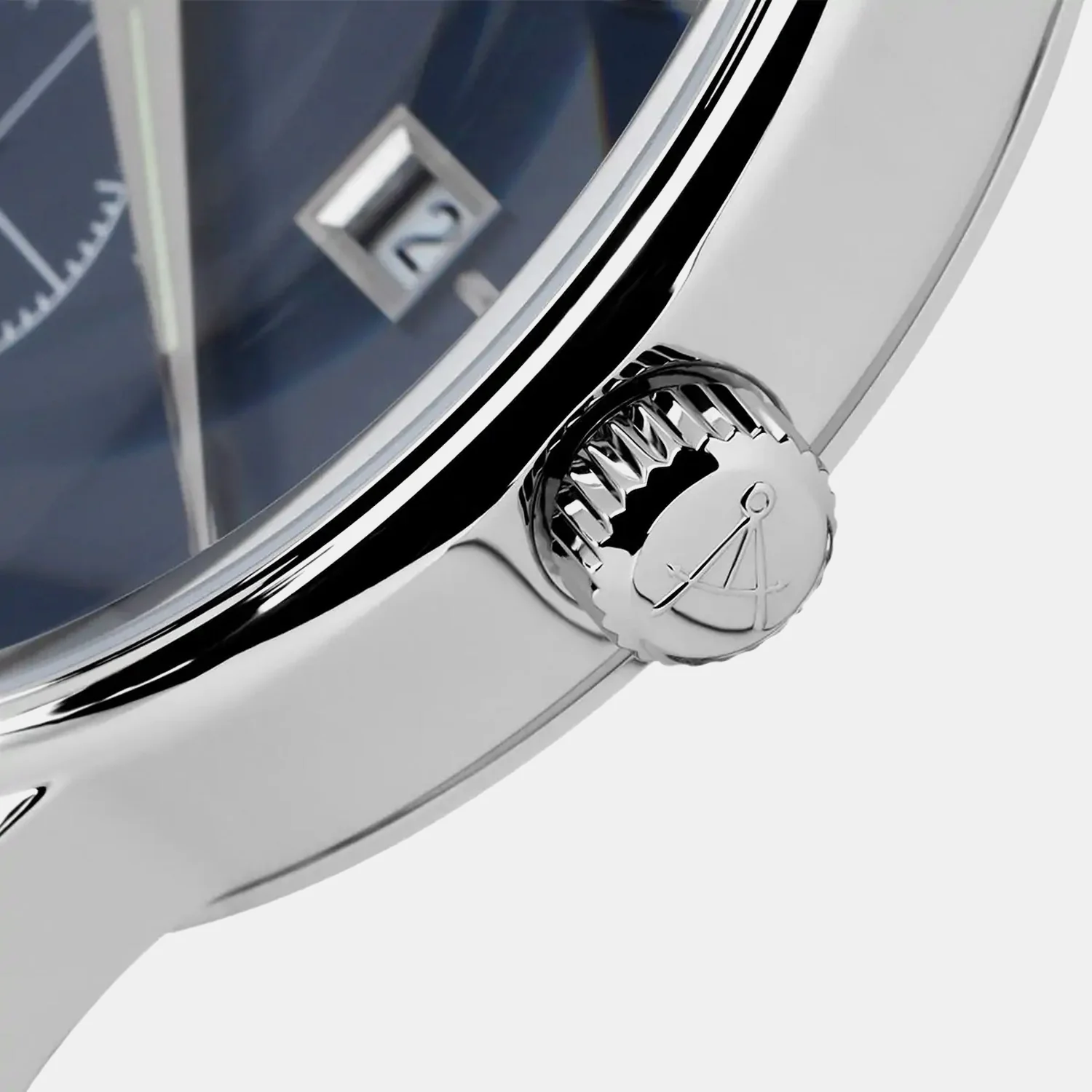 Men Quartz Blue Dial Analog Stainless Steel Watch 56357.41.51 - Image 3