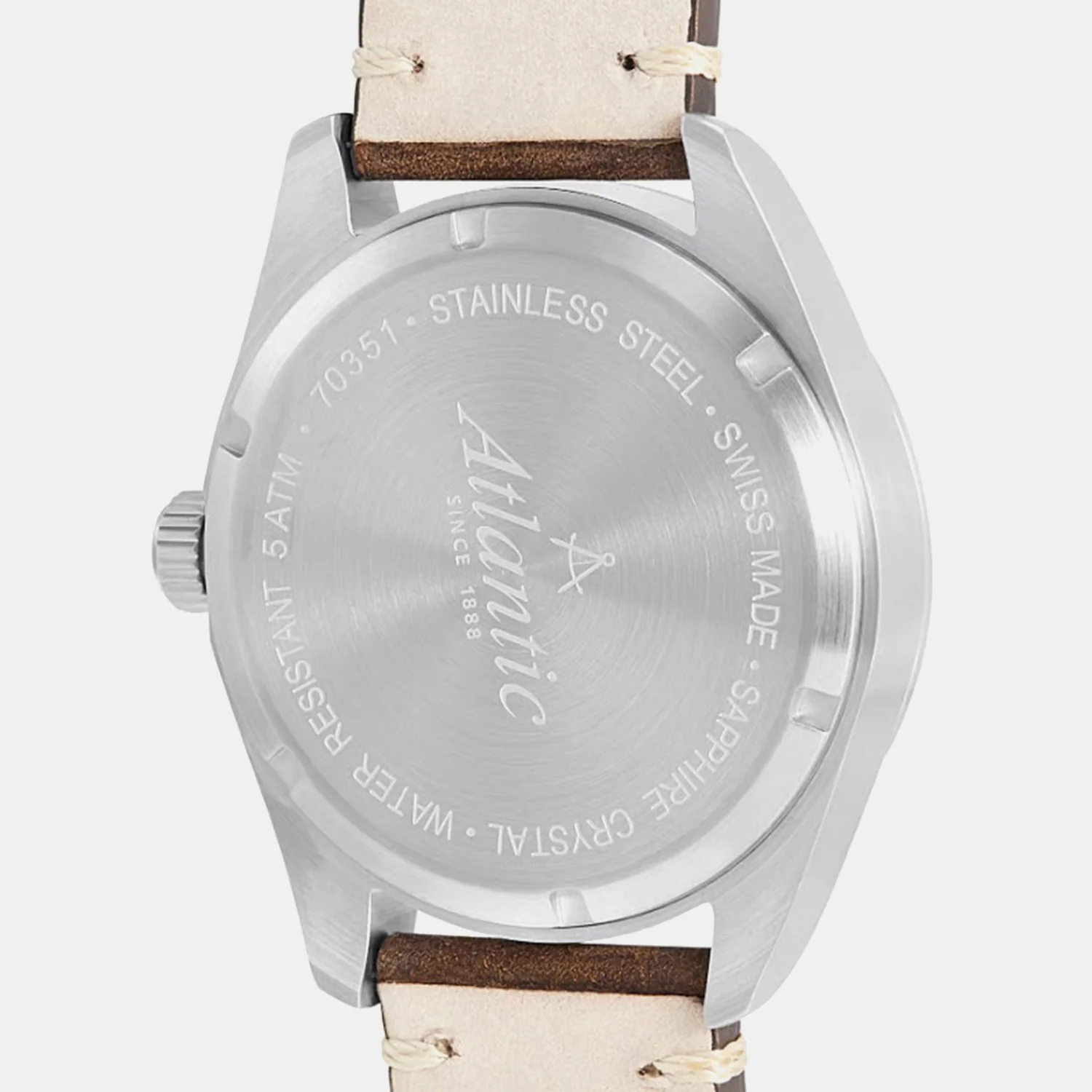 Men Quartz Grey Dial Analog Leather Watch 70351.41.41R - Image 5