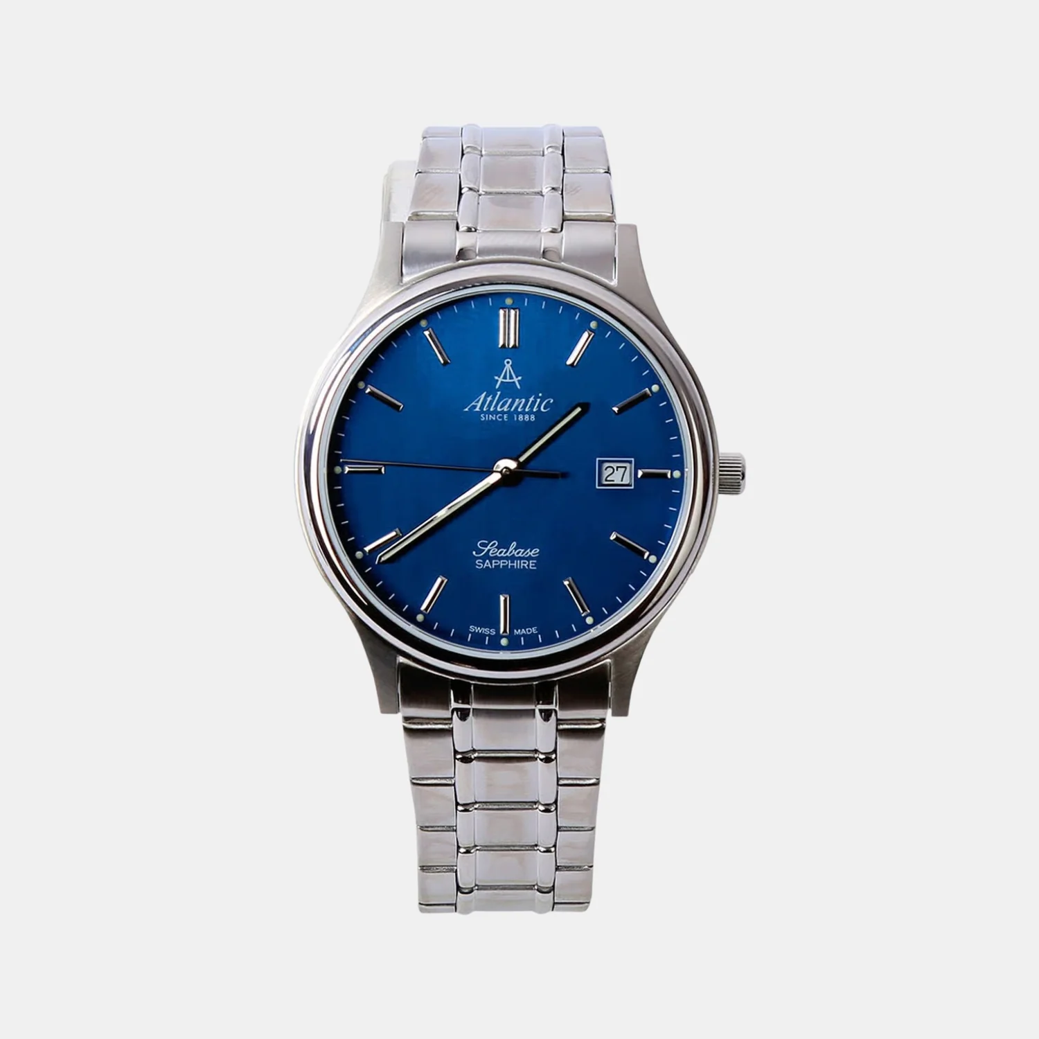 Seabase Men Quartz Blue Dial Analog Stainless Steel Watch 60348.41.51 - Image 2
