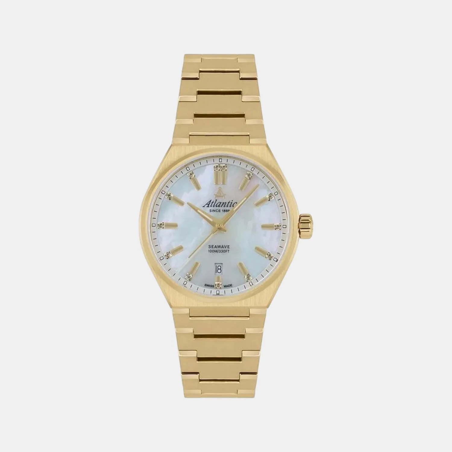 Seawave Women Quartz White Dial Analog Stainless Steel Watch 39365.45.01