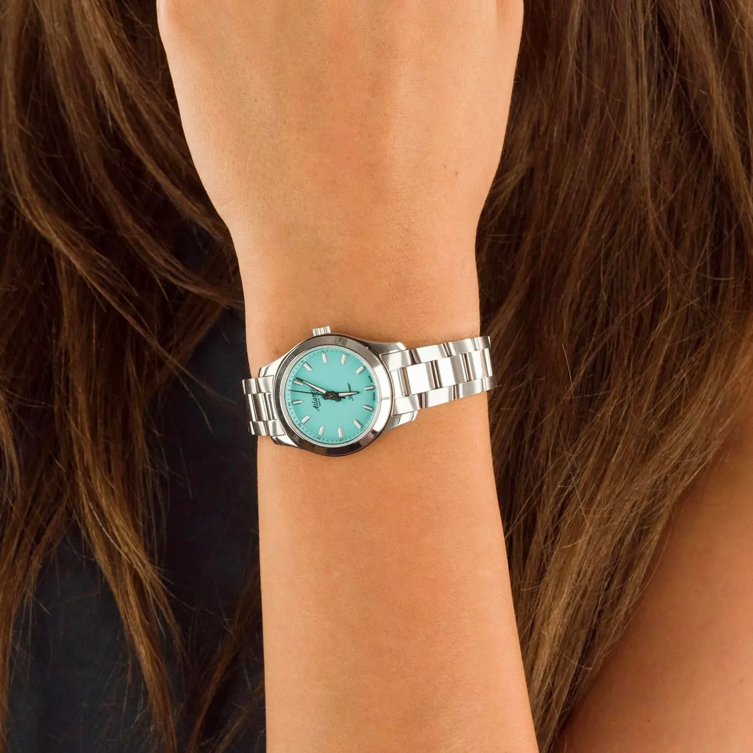 Women Quartz Turquoise Dial Analog Stainless Steel Watch 20335.41.91TQ - Image 6