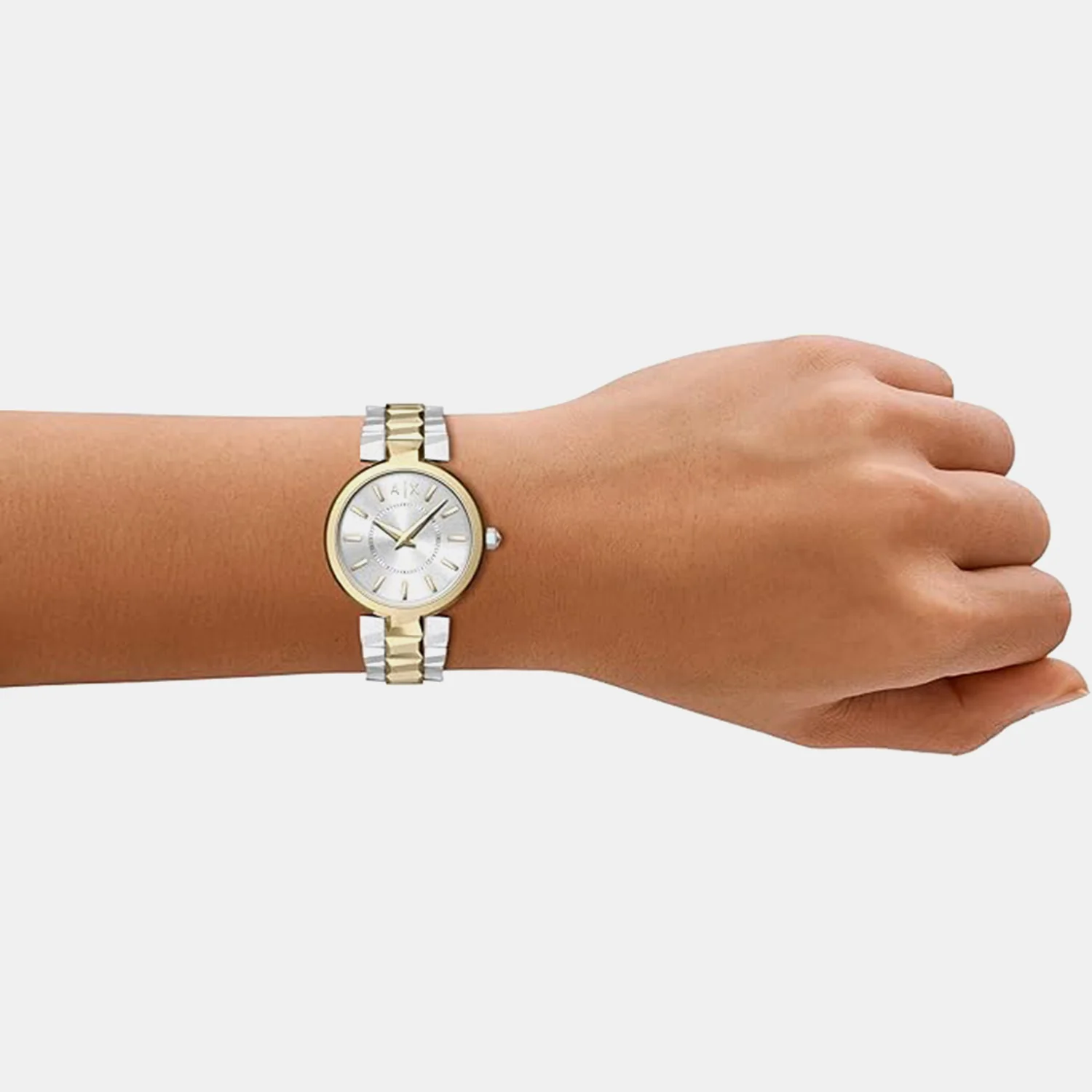 Women Quartz Silver Dial Analog Stainless Steel Watch AX4406 - Image 7