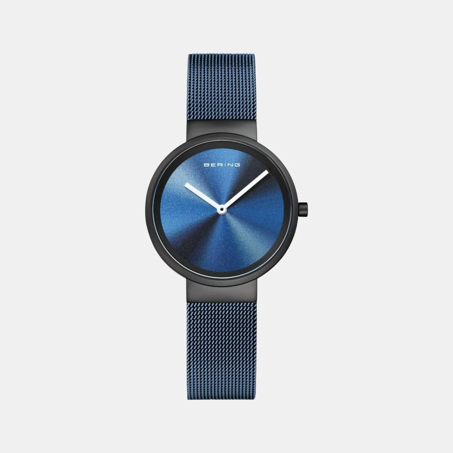 Classic Women Quartz Blue Dial Analog Mesh Watch 19031-327 - Image 2
