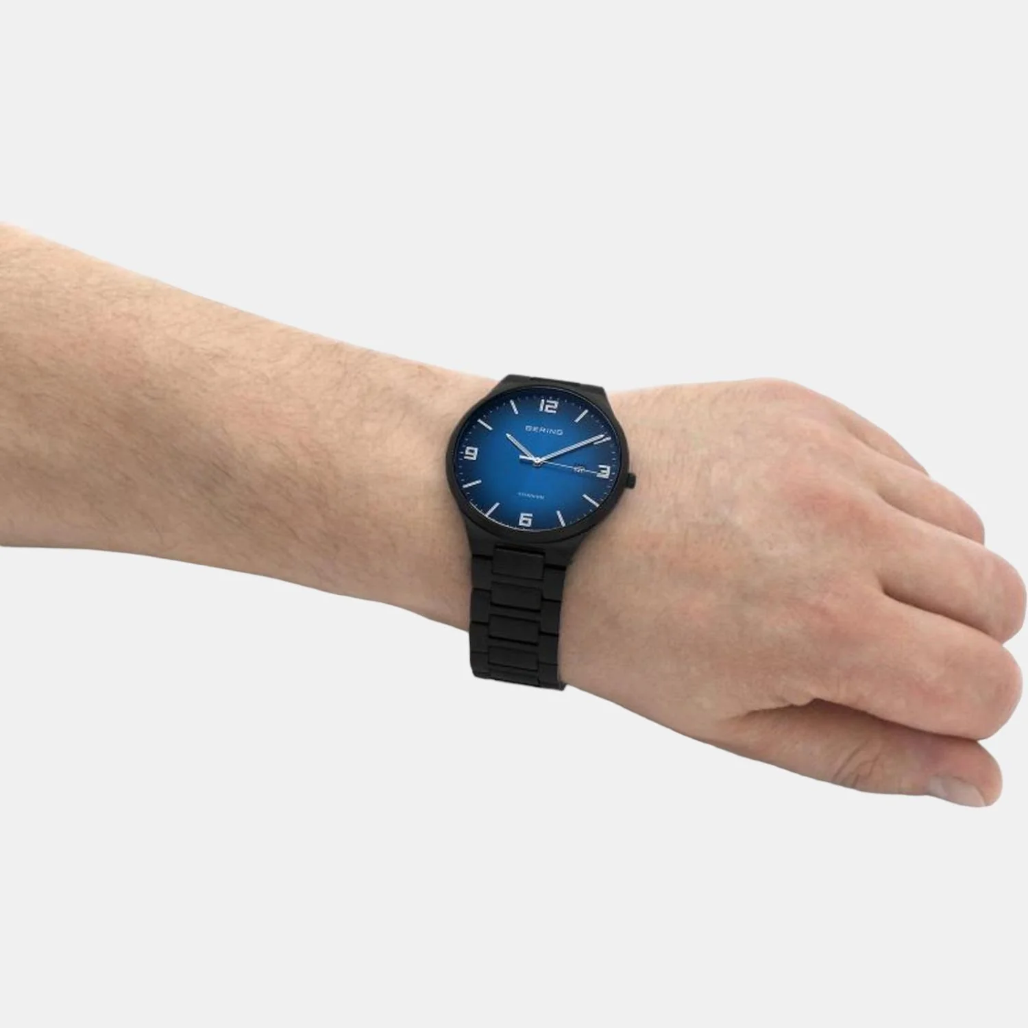 Men's Black Analog Stainless Steel Watch 15240-727 - Image 5