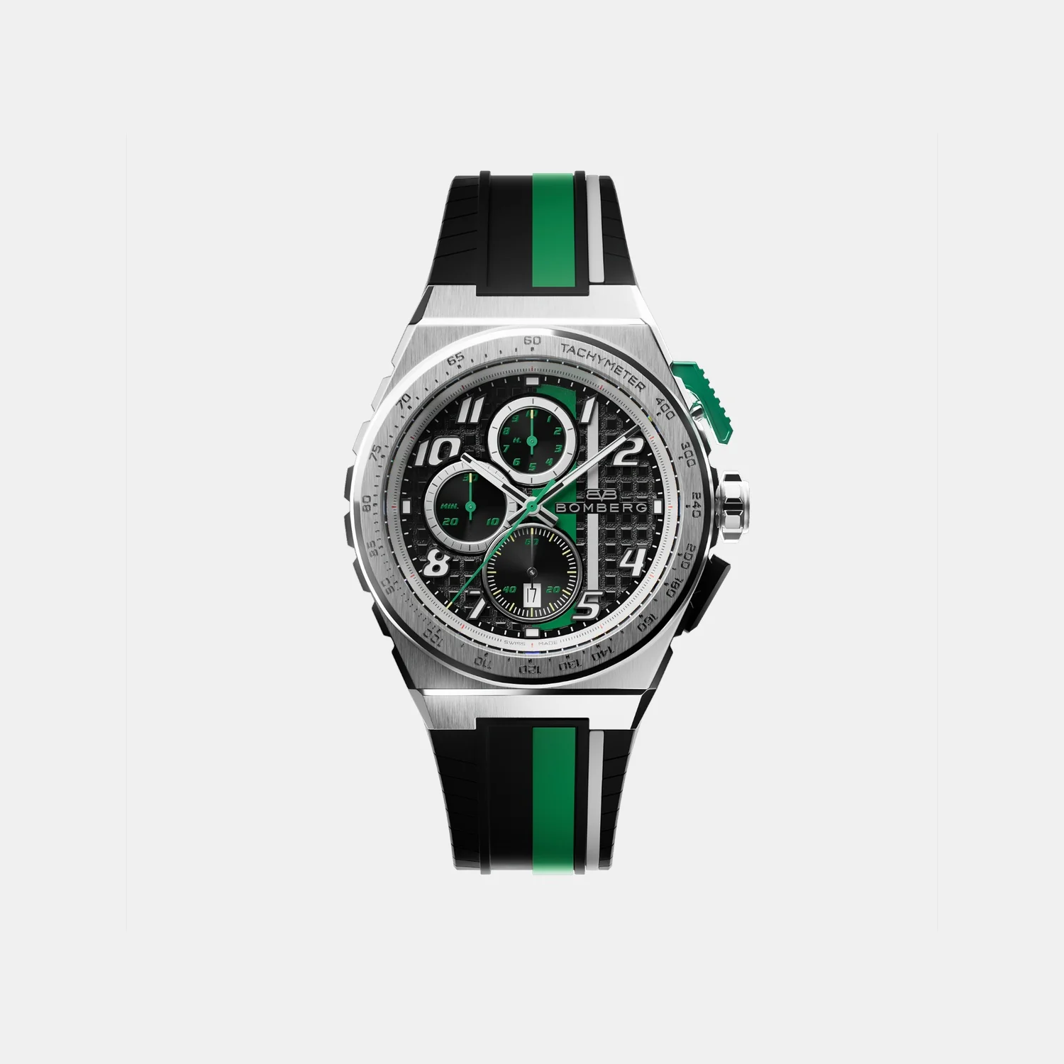 Apex Racing Men Quartz Black Dial Chronograph Silicone Watch NT42CHSS.01-2.12 - Image 2