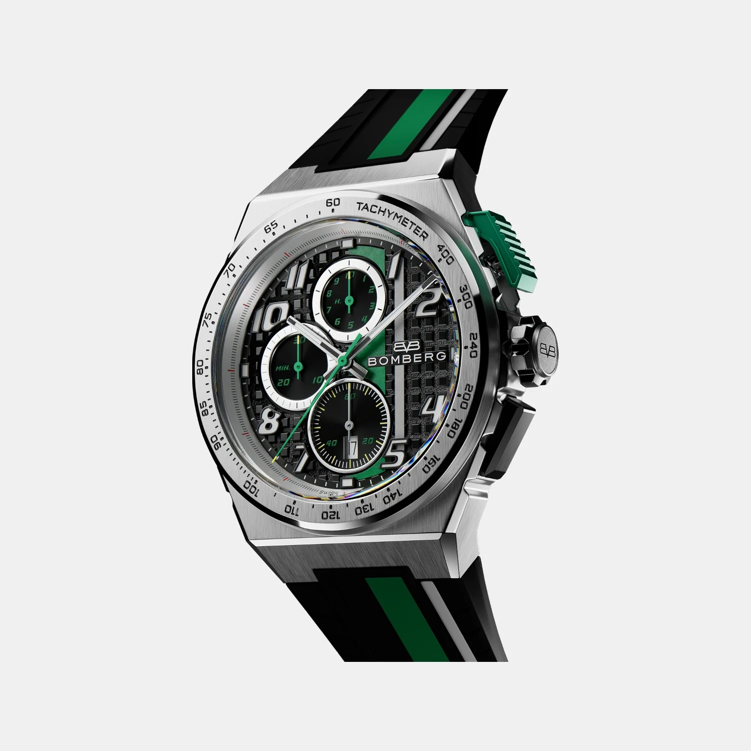 Apex Racing Men Quartz Black Dial Chronograph Silicone Watch NT42CHSS.01-2.12 - Image 3