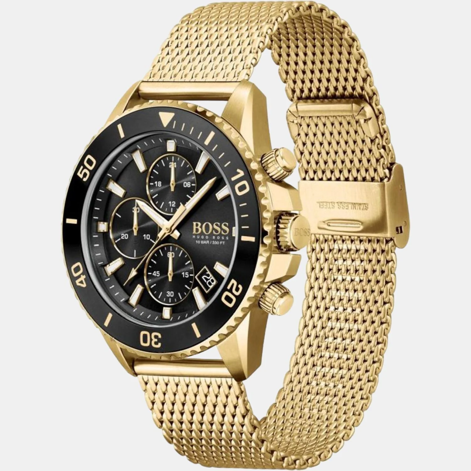 Admiral Men Quartz Black Dial Chronograph Stainless Steel Watch 1513906 - Image 2