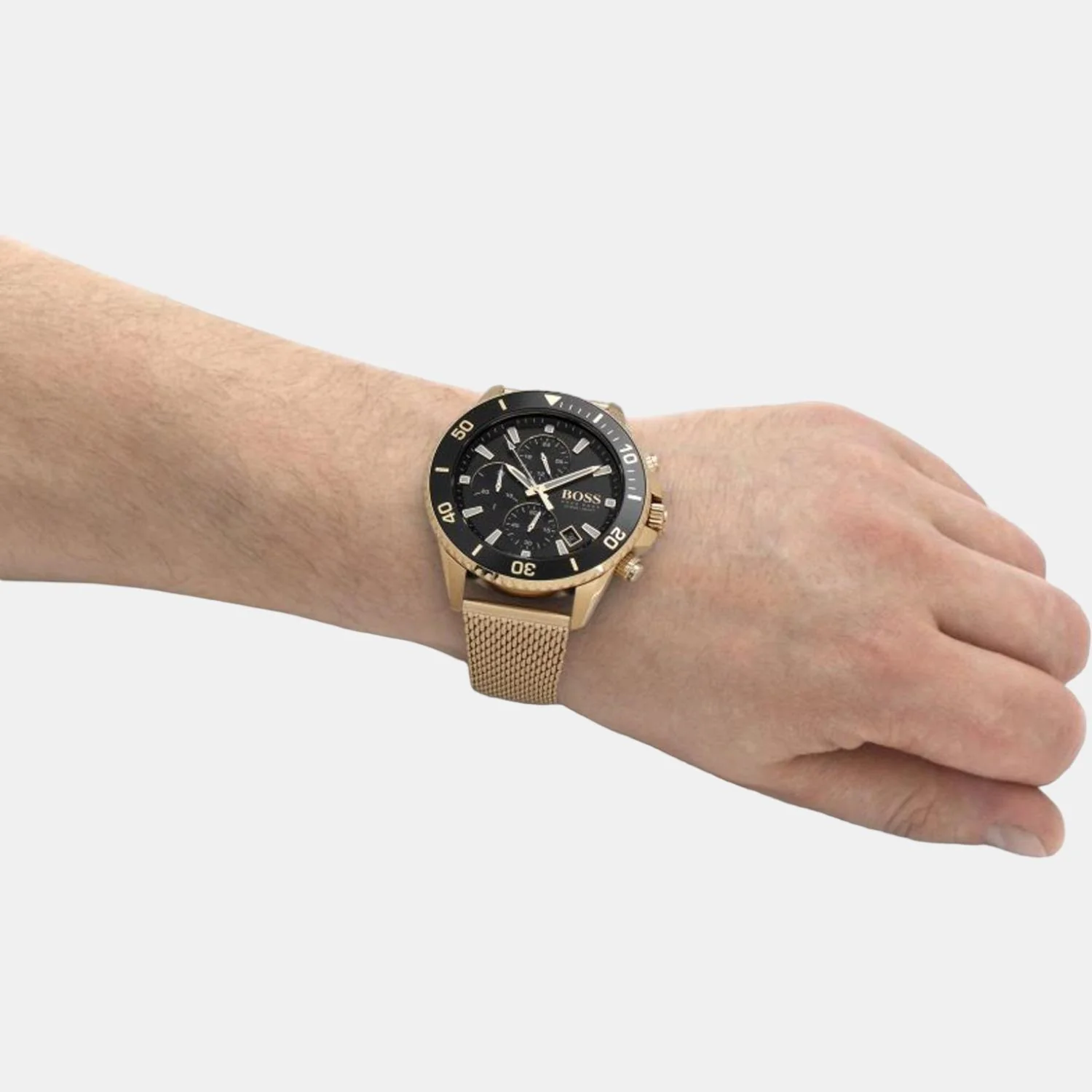 Admiral Men Quartz Black Dial Chronograph Stainless Steel Watch 1513906 - Image 7