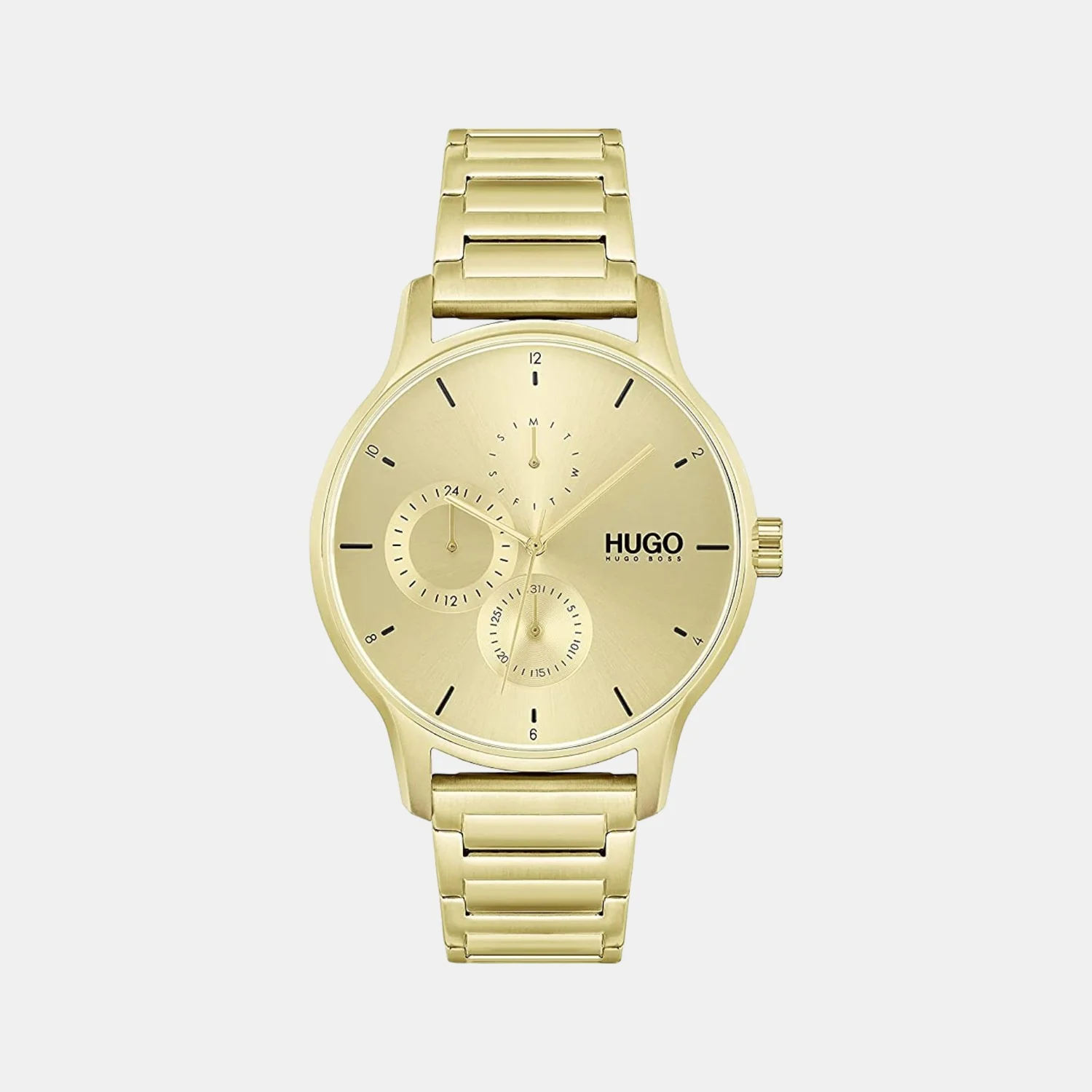 Bounce Men Quartz Gold Dial Chronograph Stainless Steel Watch 1530214