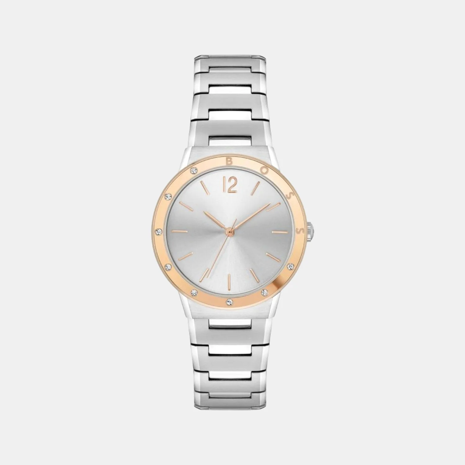 Breath Women Quartz Silver Dial Analog Stainless Steel Watch 1502646