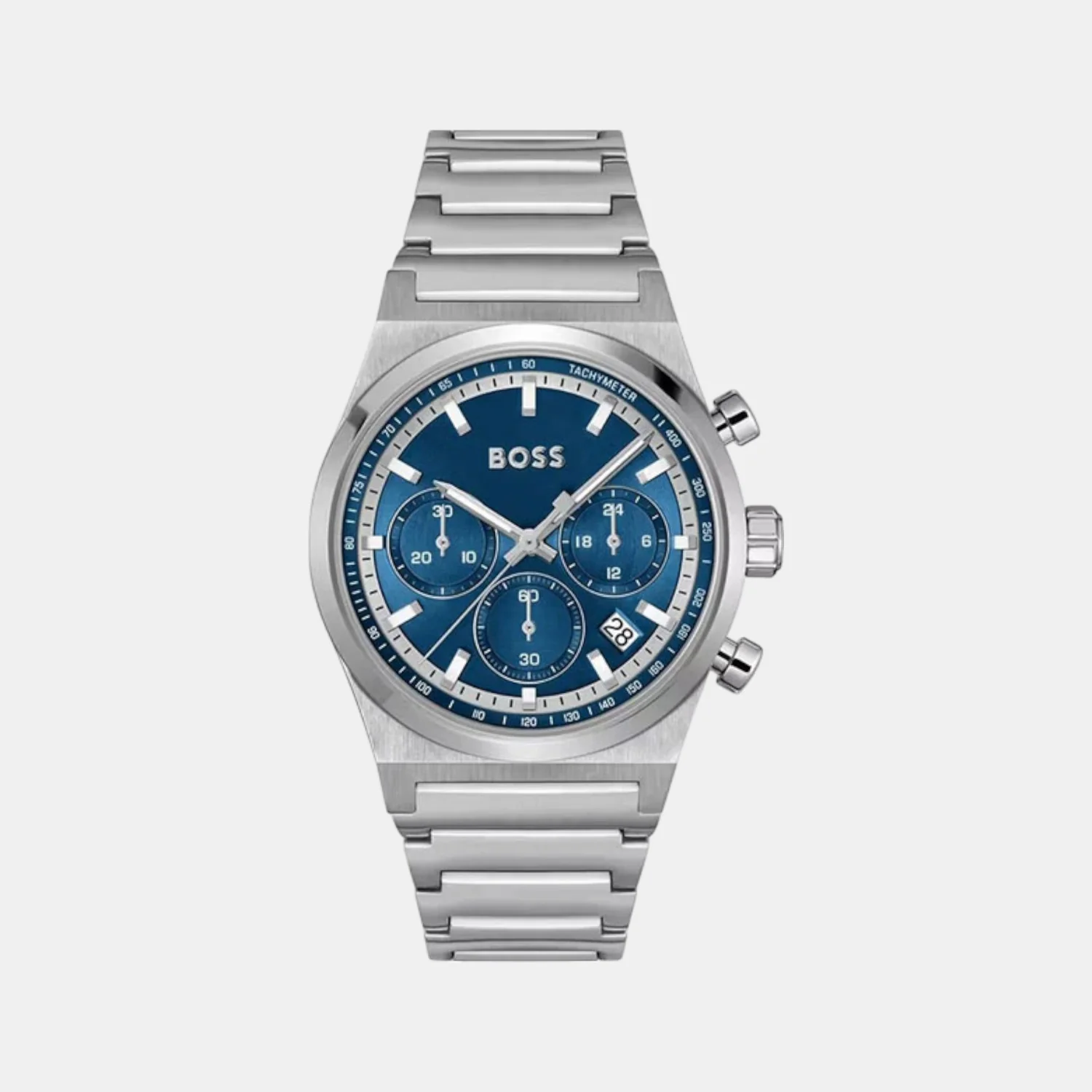 Candor Chrono Men Quartz Blue Dial Chronograph Stainless Steel Watch 1514250 - Image 2