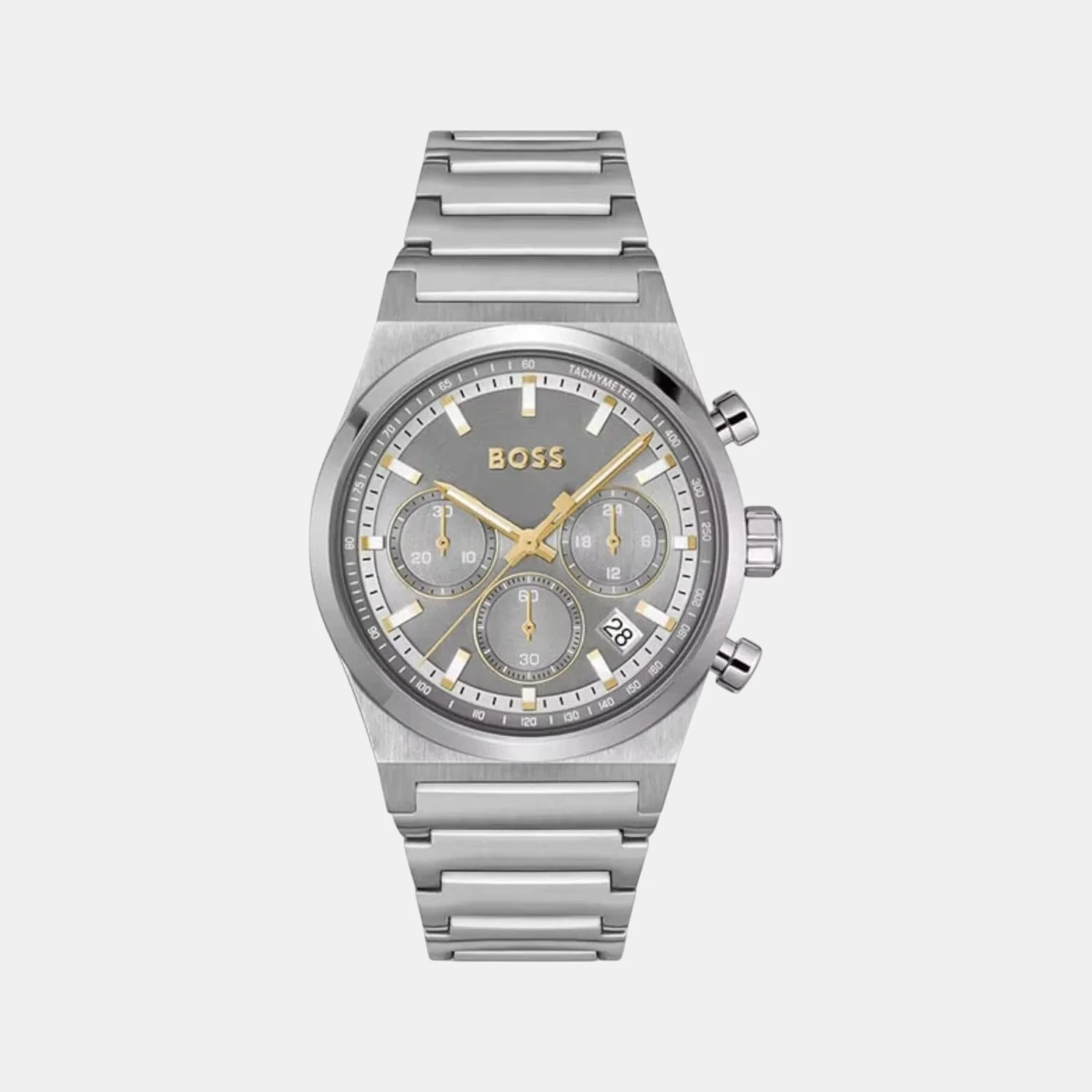 Candor Chrono Men Quartz Grey Dial Chronograph Stainless Steel Watch 1514221