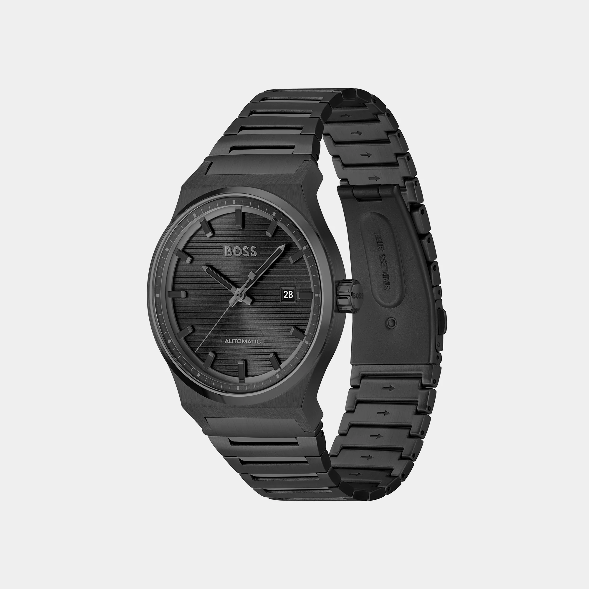 Candor Men Quartz Black Dial Analog Stainless Steel Watch 1514120 - Image 3