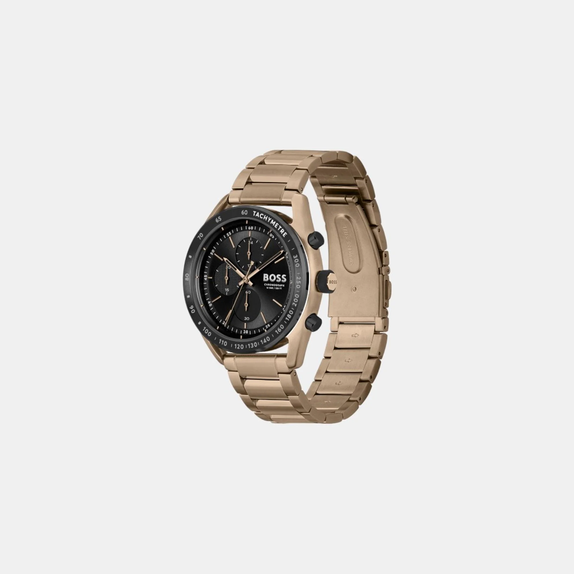 Center Court Men Quartz Black Dial Chronograph Stainless Steel Watch 1514027 - Image 4