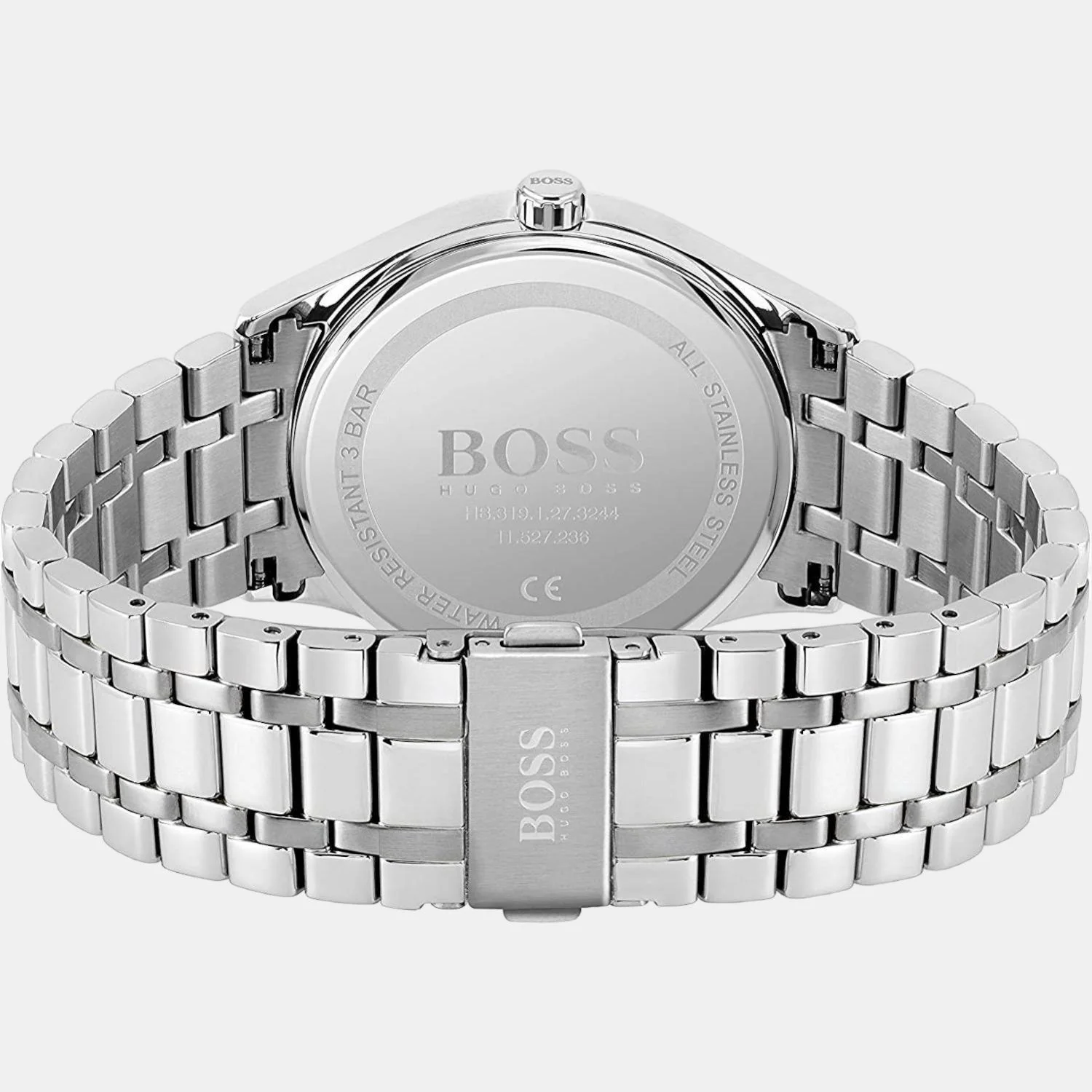 Commissioner Men Quartz Black Dial Analog Stainless Steel Watch 1513833 - Image 3