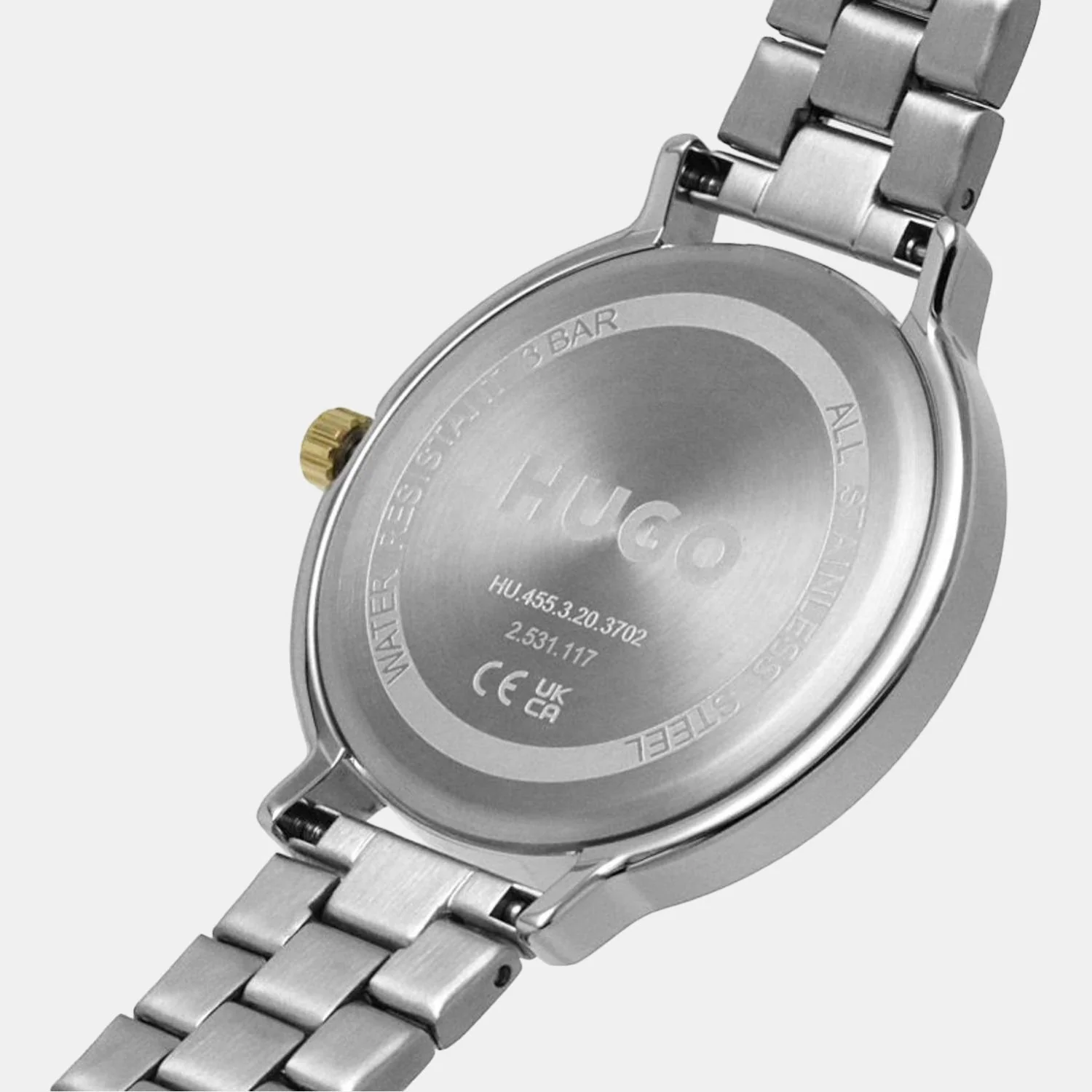 Edgy Women Quartz Grey Dial Chronograph Stainless Steel Watch 1540112 - Image 7