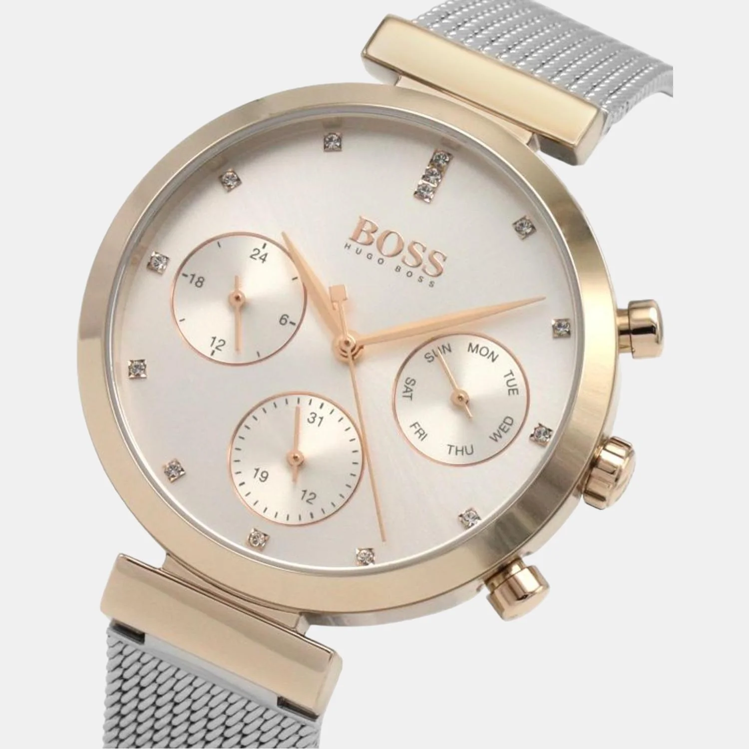 Flawless Women Quartz Silver Dial Analog Stainless Steel Watch 1502551 - Image 5