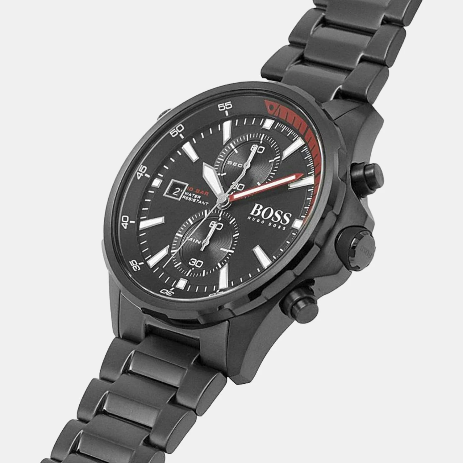 Globetrotter Men Quartz Black Dial Chronograph Stainless Steel Watch 1513825 - Image 5